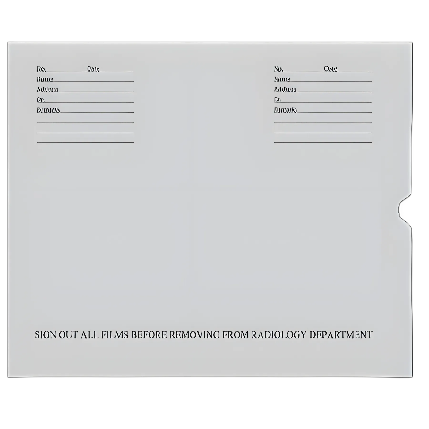X-Ray Film Negative Preserver Envelope 14.5x17.5 Inch - Precision Dynamics