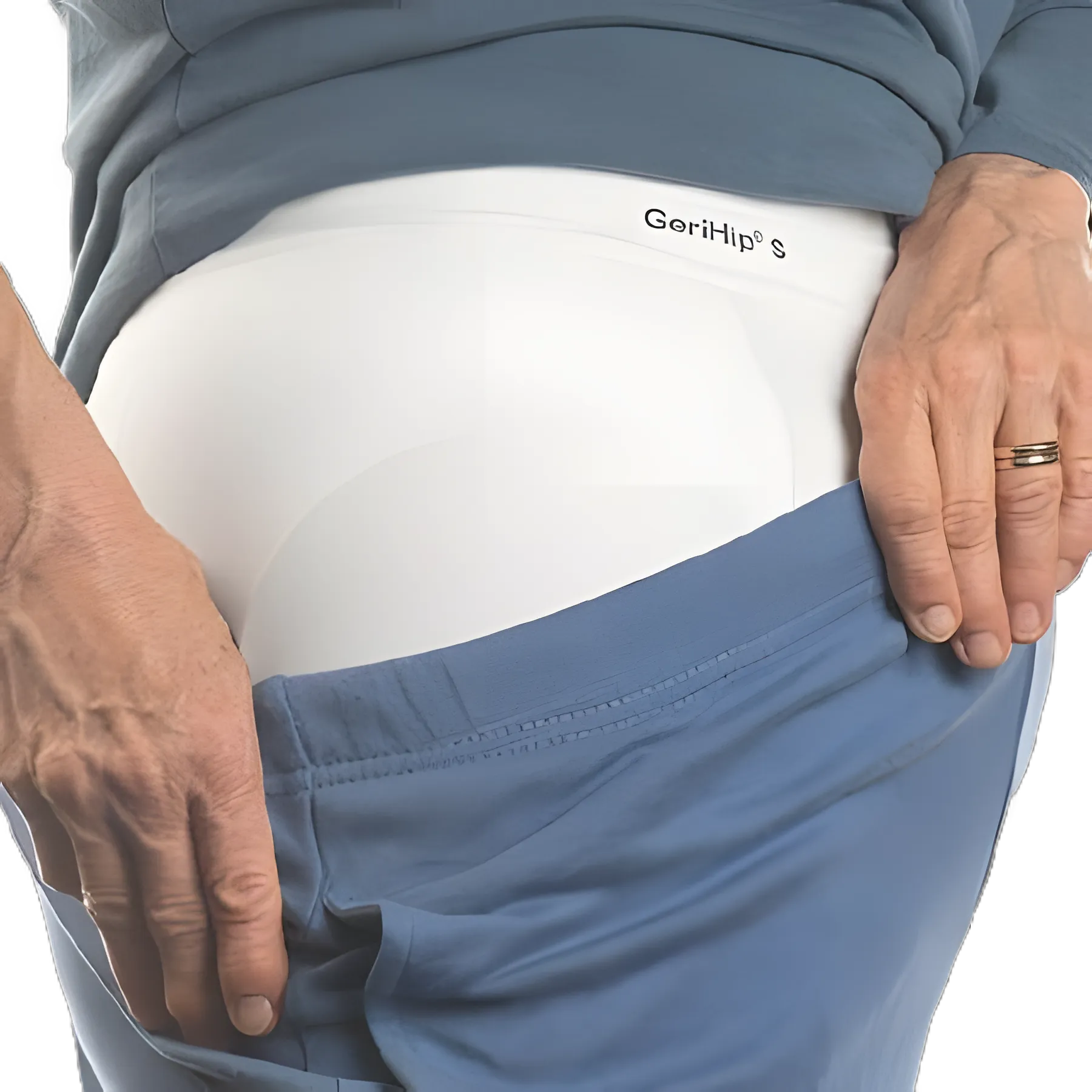 Hip Protection Brief with Pads GeriHip® Brief Medium White
