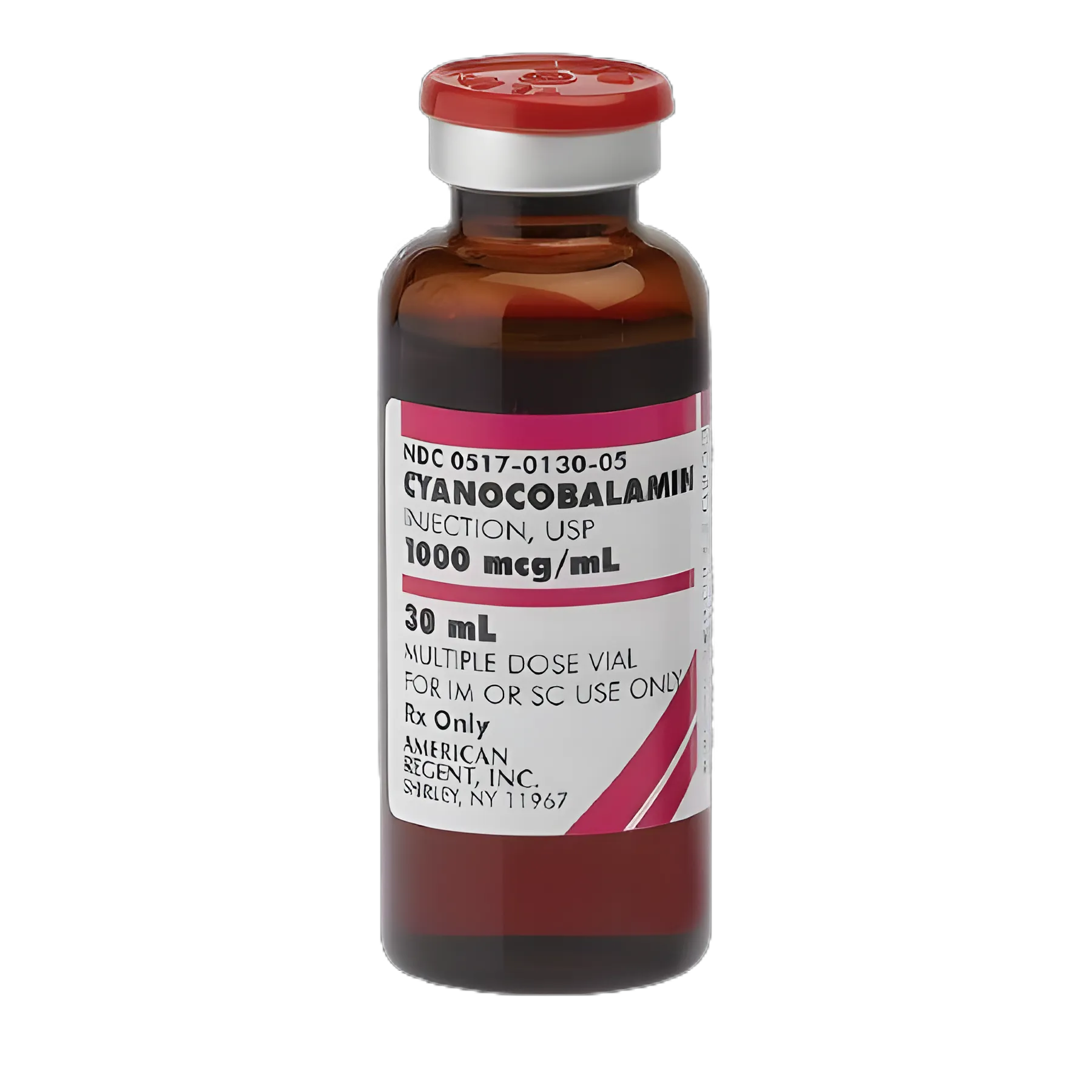 Vitamin B-12 Cyanocobalamin 1,000 mcg / mL Injection Multiple-Dose Vial 30 mL - 00517013001