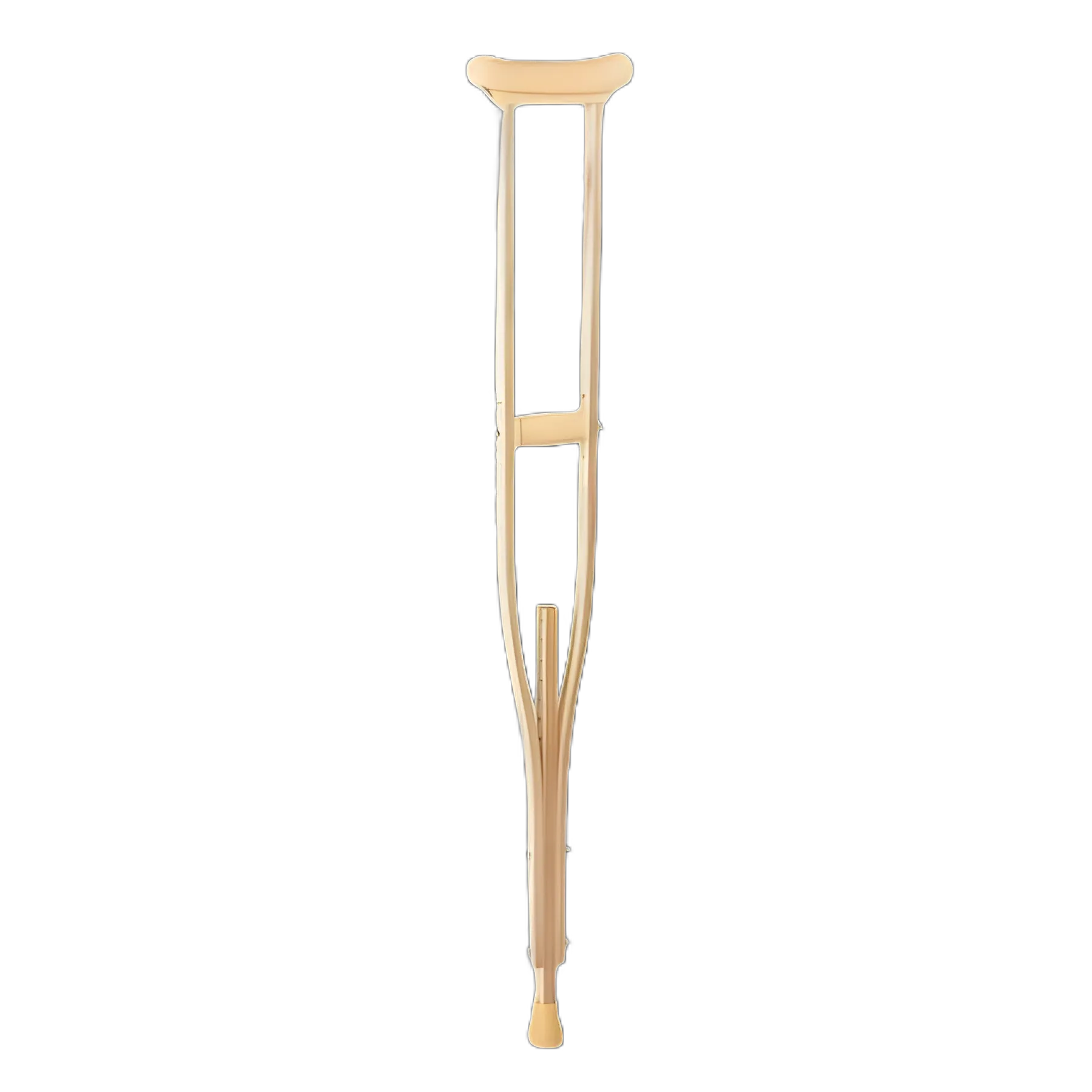 Medium Wood Frame Underarm Crutches, 350 lbs. Capacity, Adjustable 43-51 Inch