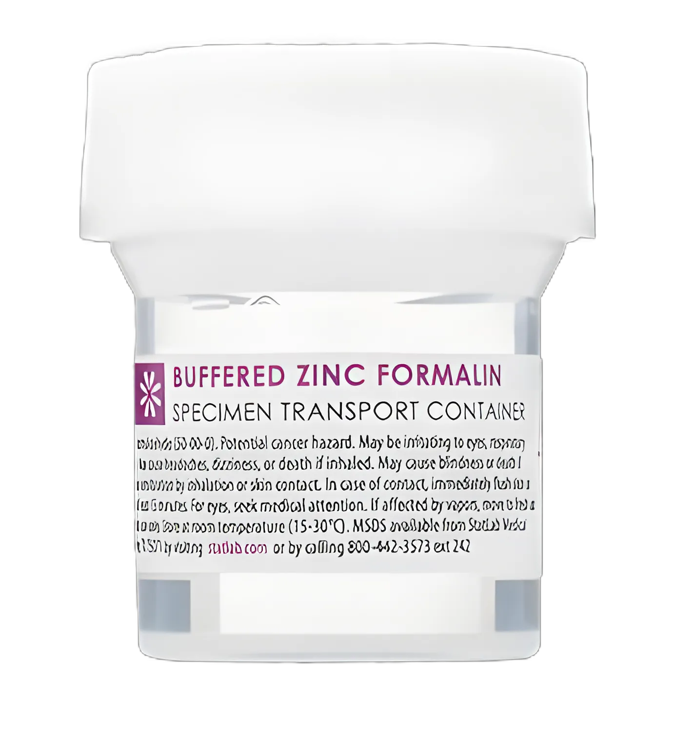 StatClick™ 60 mL Prefilled Formalin Containers with Buffered Zinc for Histology - NonSterile
