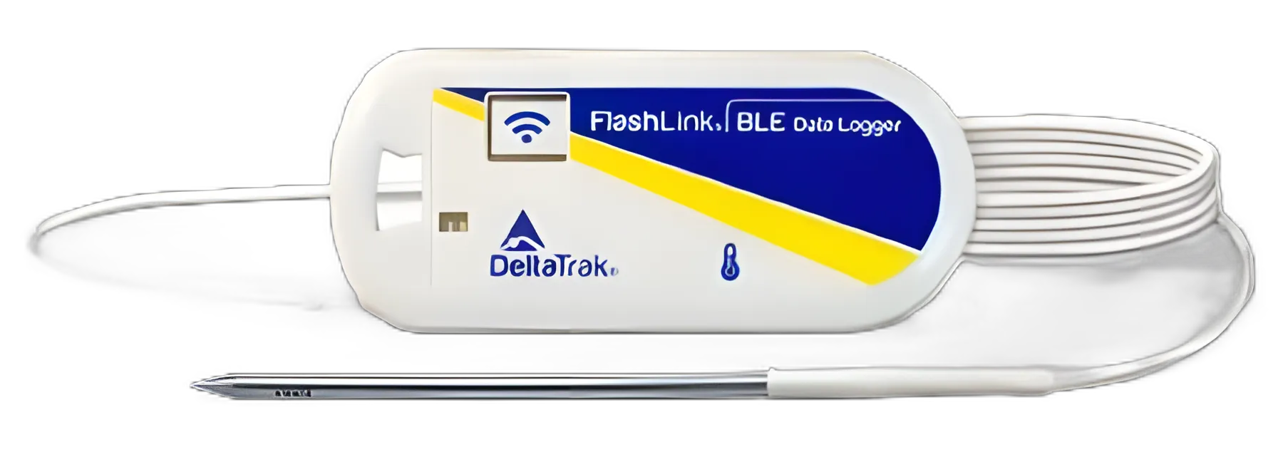 Flashlink® Temperature Data Logger with External Probe - Fahrenheit/Celsius -4° to +140°F for Medical and Laboratory Use
