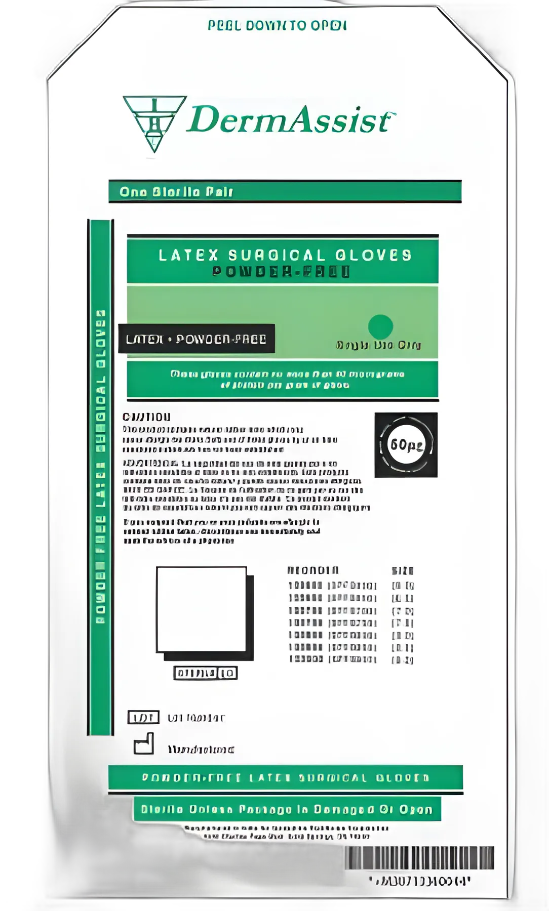 Surgical Glove DermAssist® Size 6.5 Sterile Latex Standard Cuff Length Smooth Ivory Not Chemo Approved