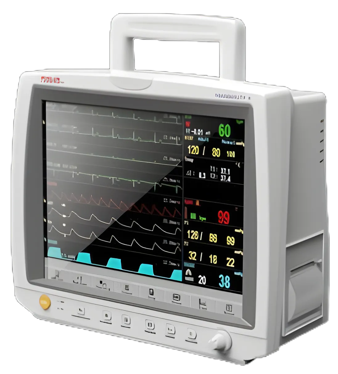 Schiller America Vital Signs Patient Monitor - ECG, NIBP, SpO2, AC Powered