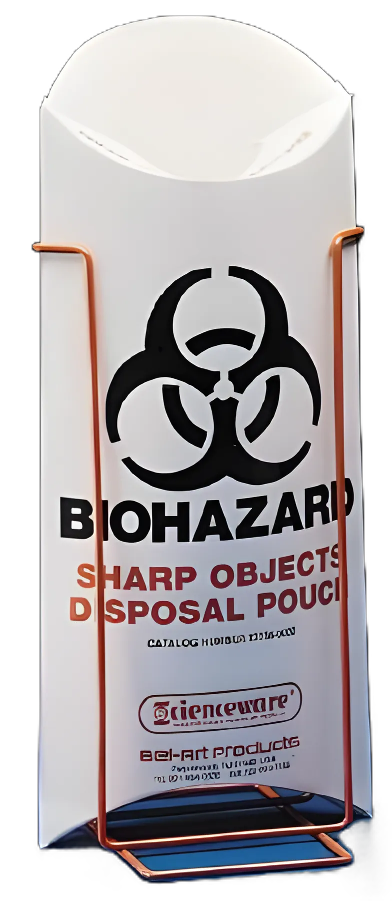 Bel-Art SP Scienceware Lab Safety Pouch 1000cc, 5-1/2 x 13 Inch - Durable Paperboard for Secure Sharps Disposal