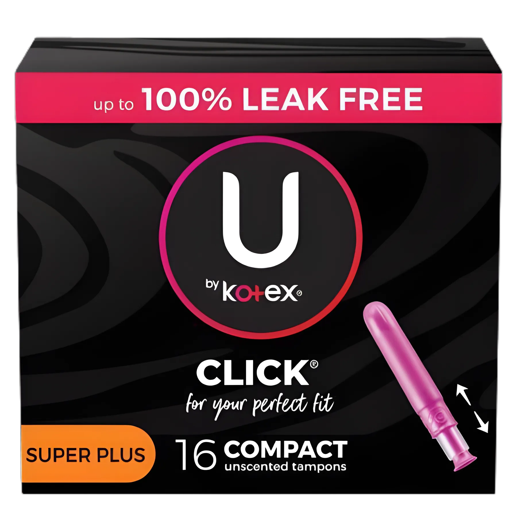 U by Kotex Click Super Plus Absorbency Tampons with Plastic Applicator