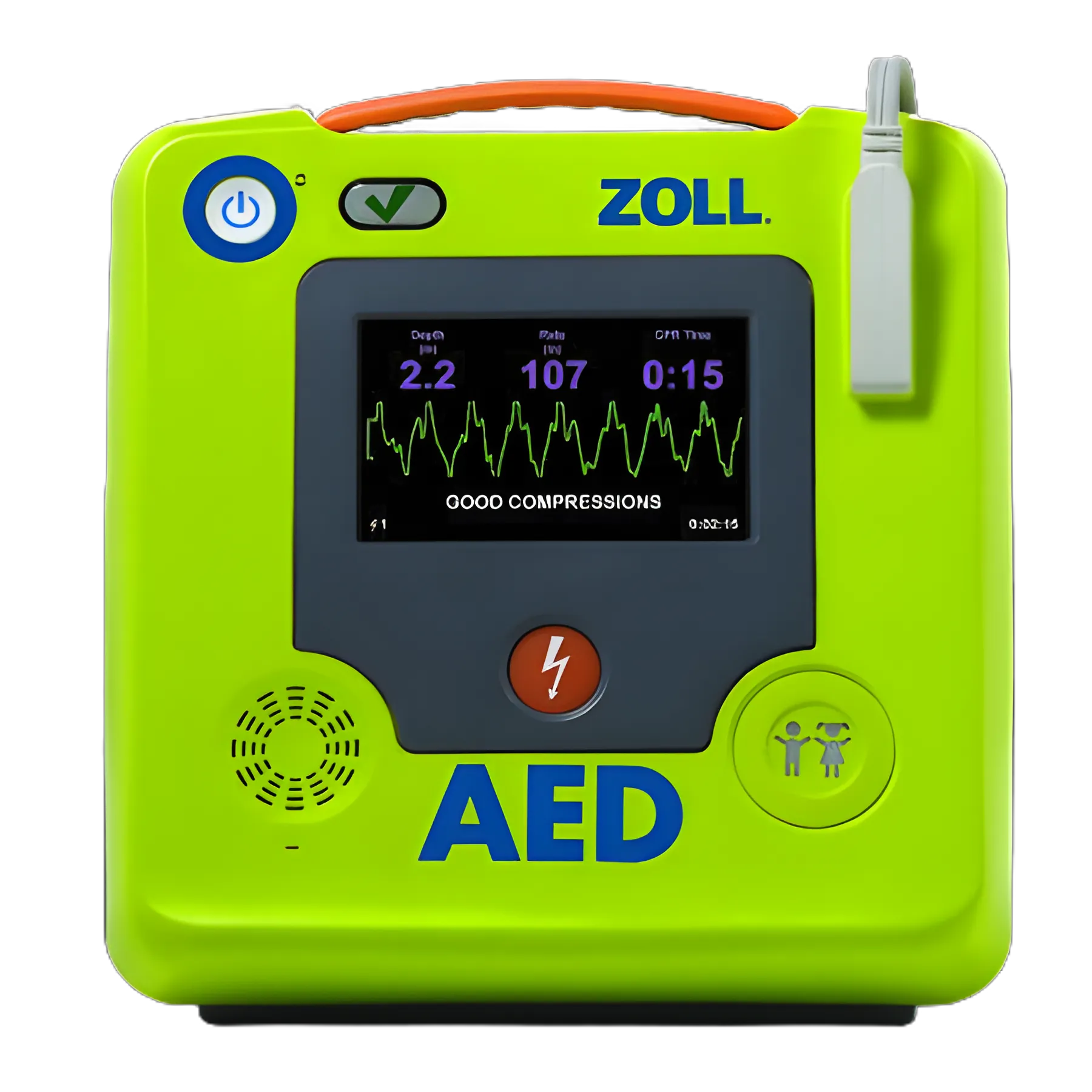 ZOLL® AED 3 Automatic External Defibrillator Unit with ECG Electrodes