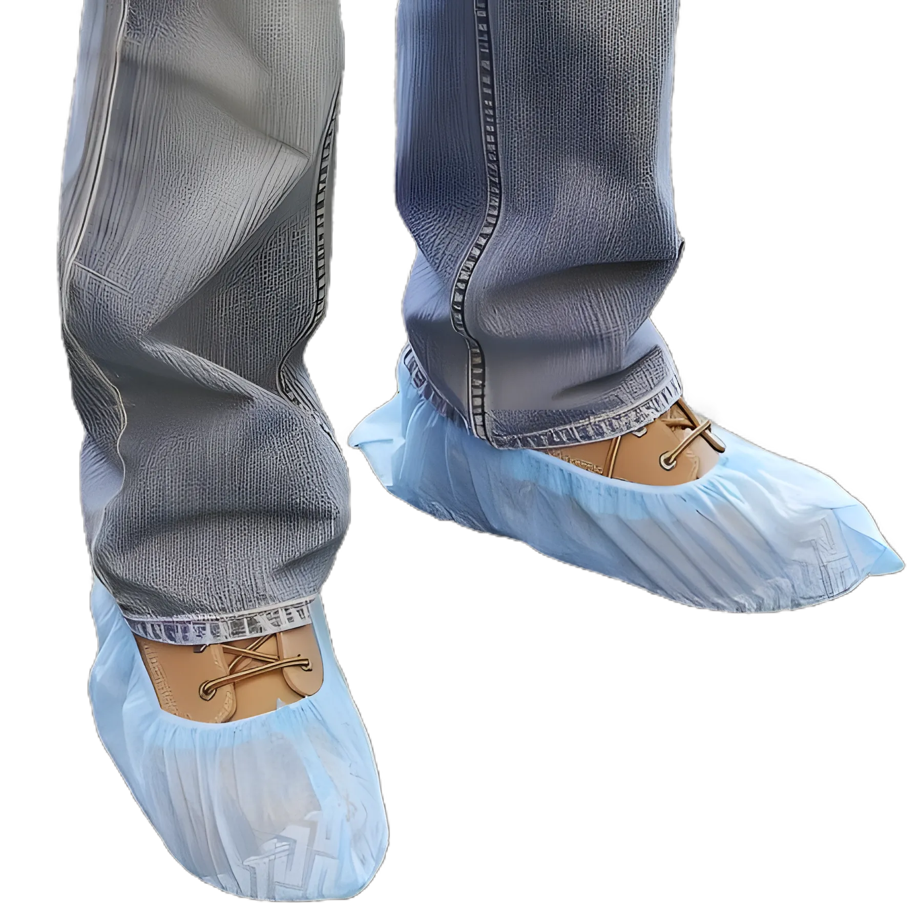 Bootie Butler™ Non-Medical Polypropylene Shoe Covers, Non-Skid, Blue