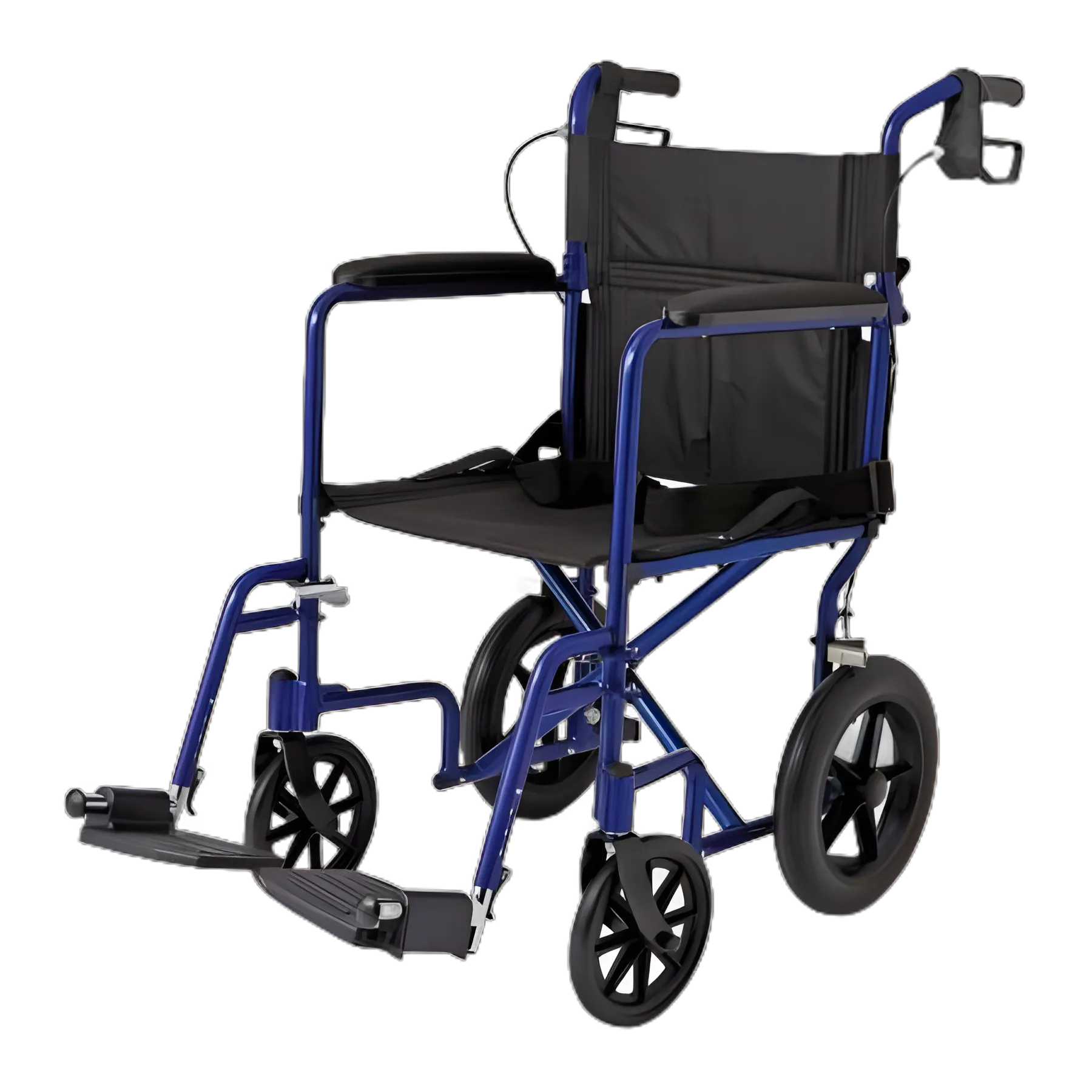 Transport Chair MGC™ Health Desk Length Arm Swing-Away Footrest Aluminum Frame