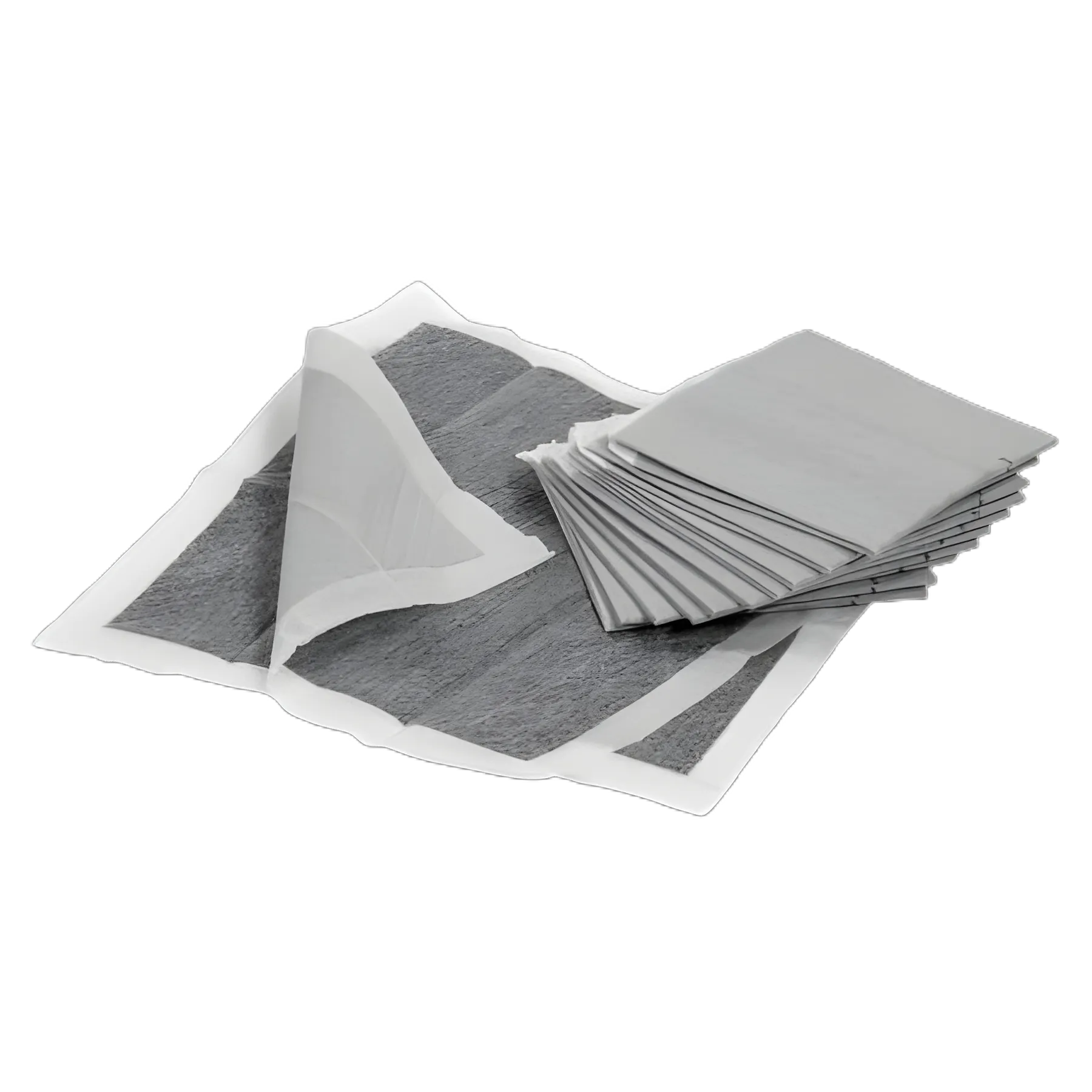 Hazardous Drug Deactivating Pad RxCarbon™ Gray NonSterile Carbon Layer / Poly 12 X 12 Inch Disposable