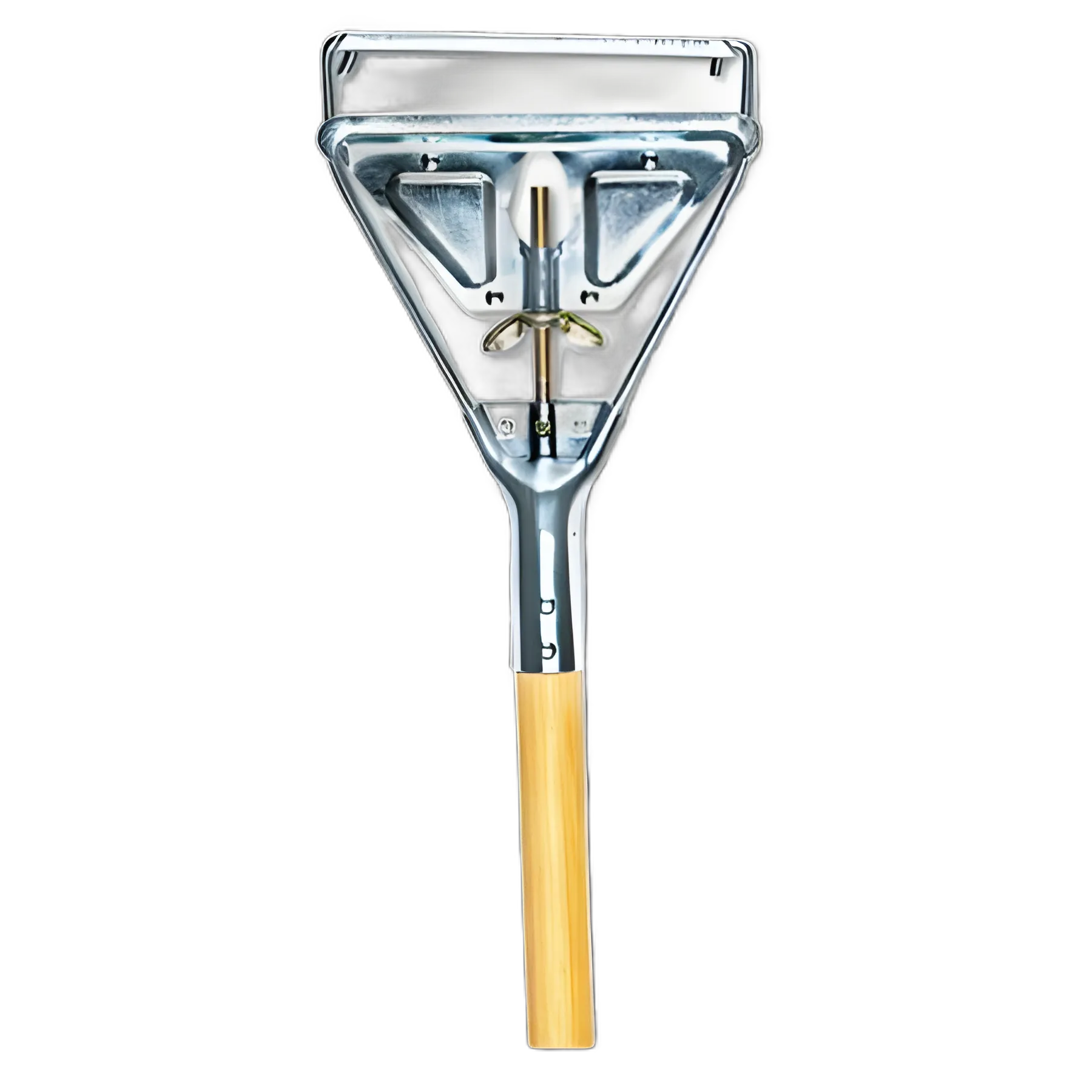 Quick Change Metal Head Mop Handle for No. 20 and Up Heads, 62" Wood Handle