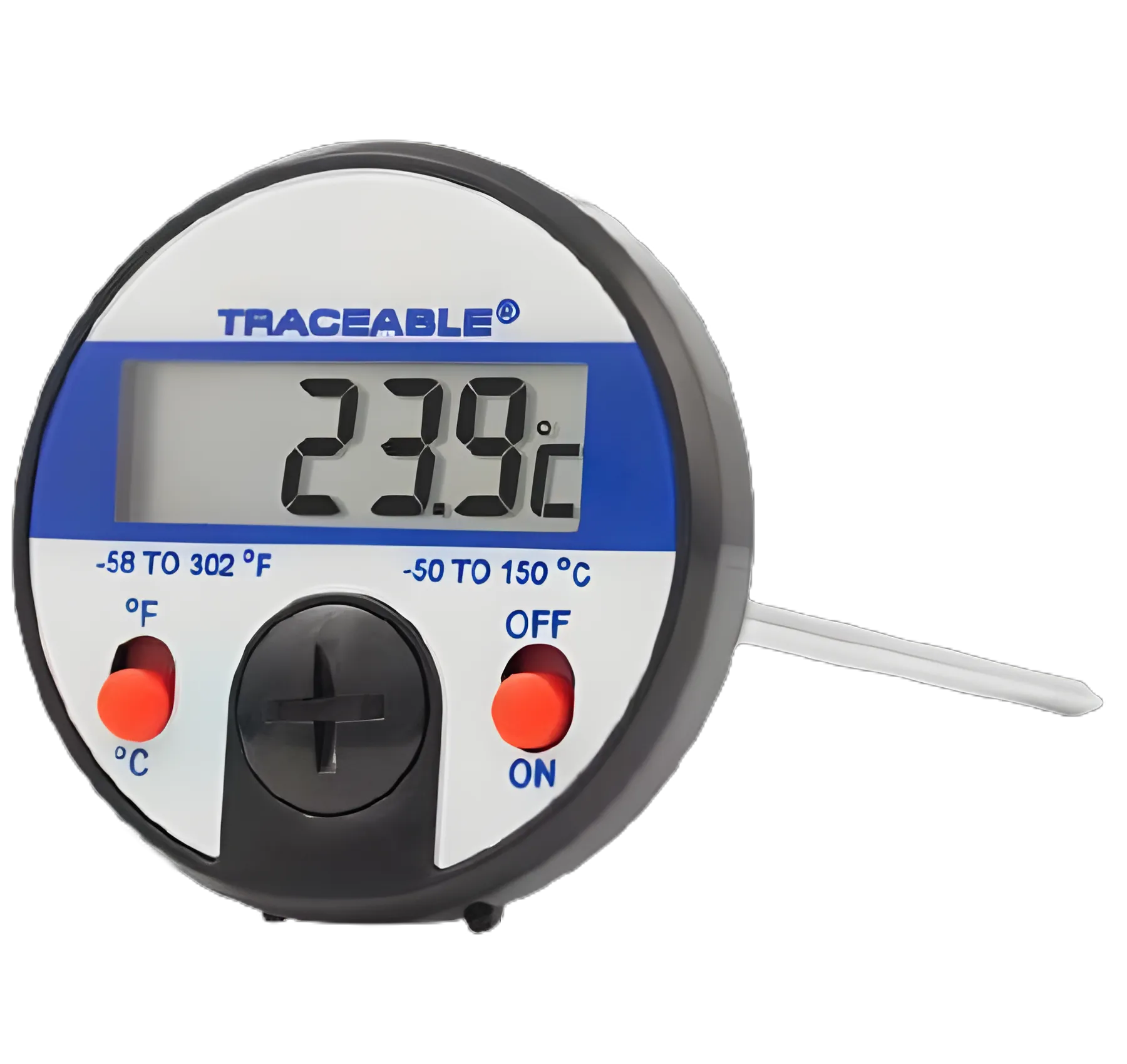 Traceable® Dial Thermometer with Stainless Steel Probe -58° to 302°F (-50° to 150°C)