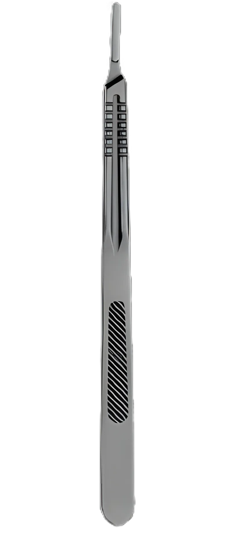 Knife Handle 8-3/8 Inch, No. 4 L, Mirror Finish, General and Microsurgical