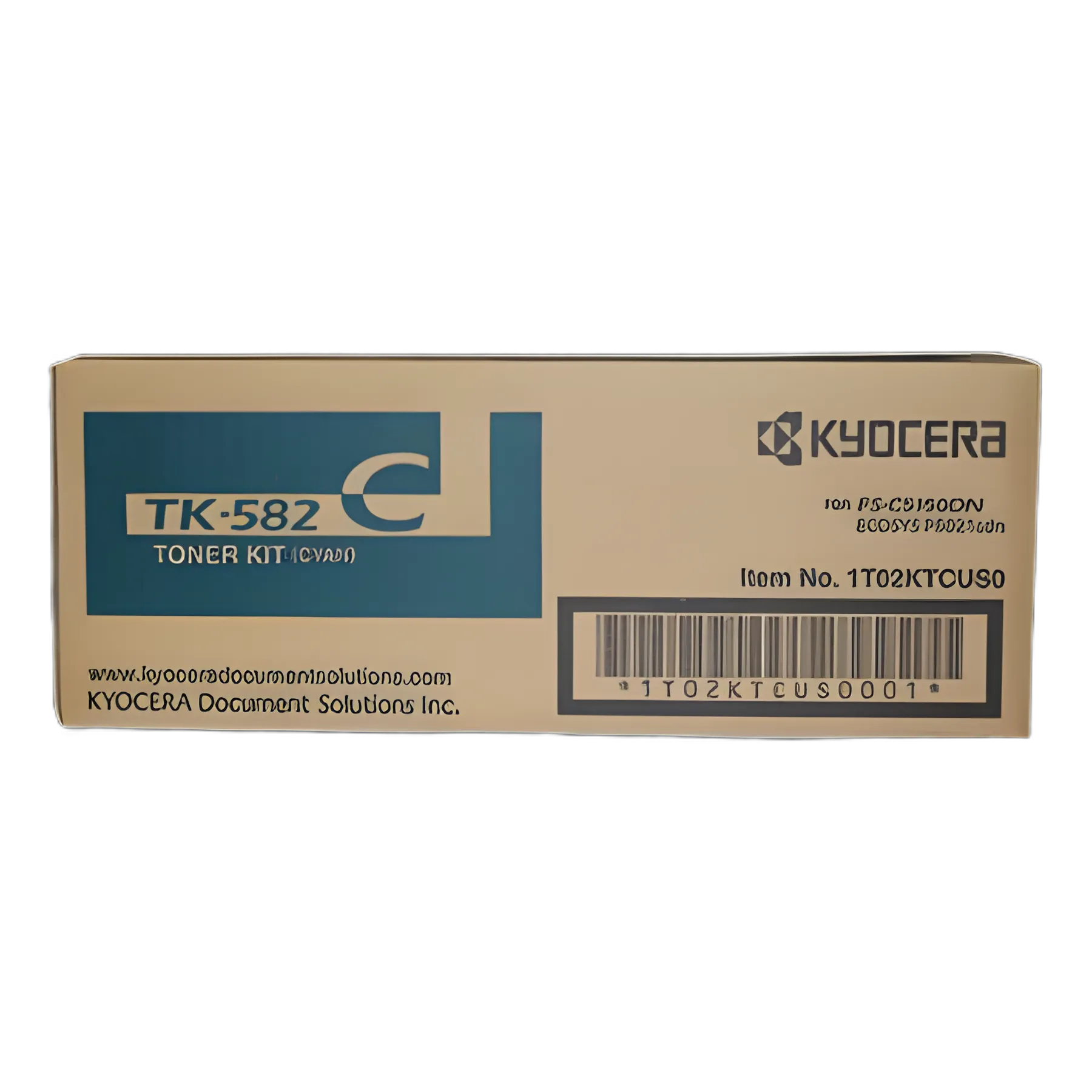 TK582C High-Yield Toner, 2,800 Page-Yield, Cyan