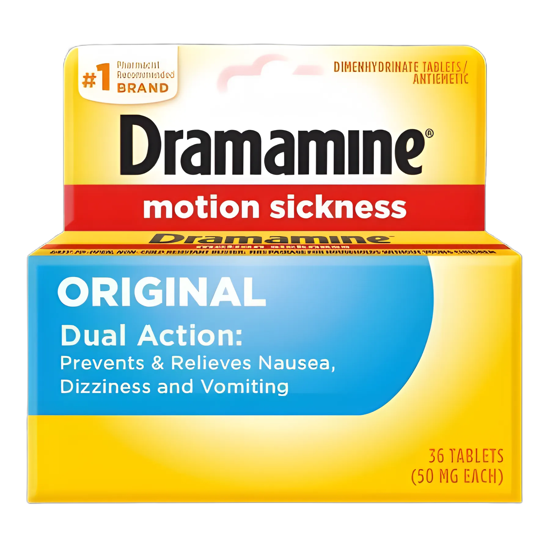 Dramamine® 50 mg Nausea Relief Tablets - Box of 36