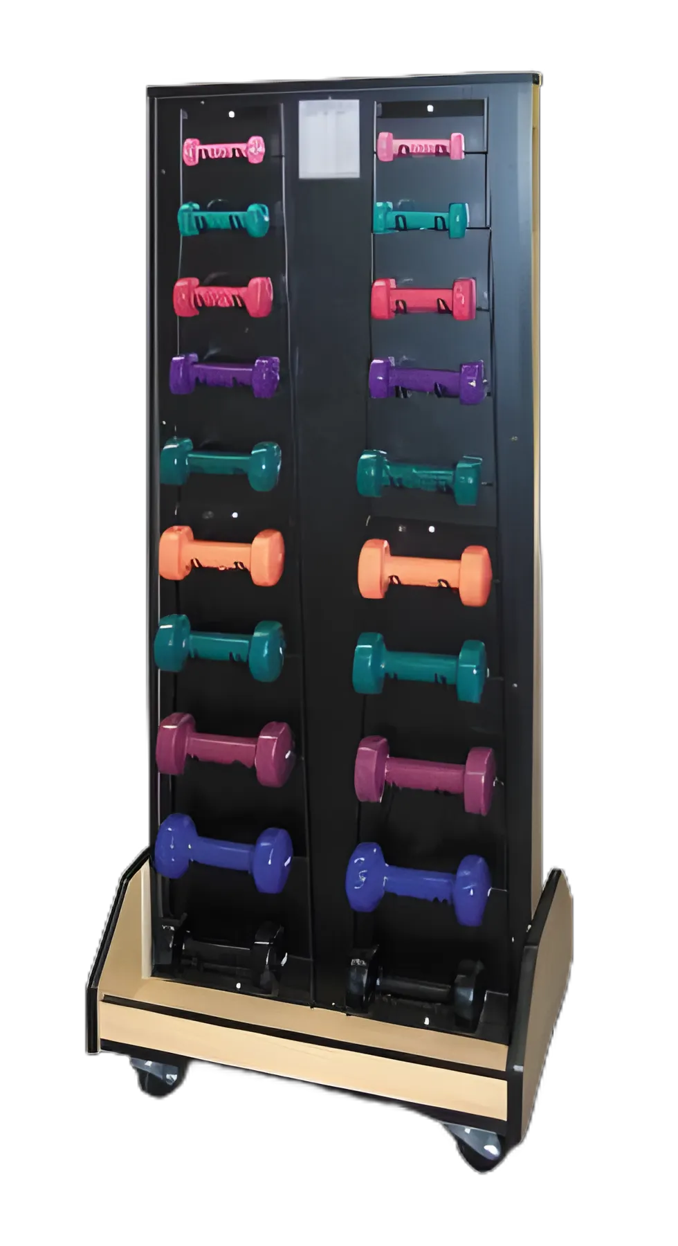 Storage Unit with Exercise Equipment 36 Piece Set with Mobile Unit 1 to 10 lbs.