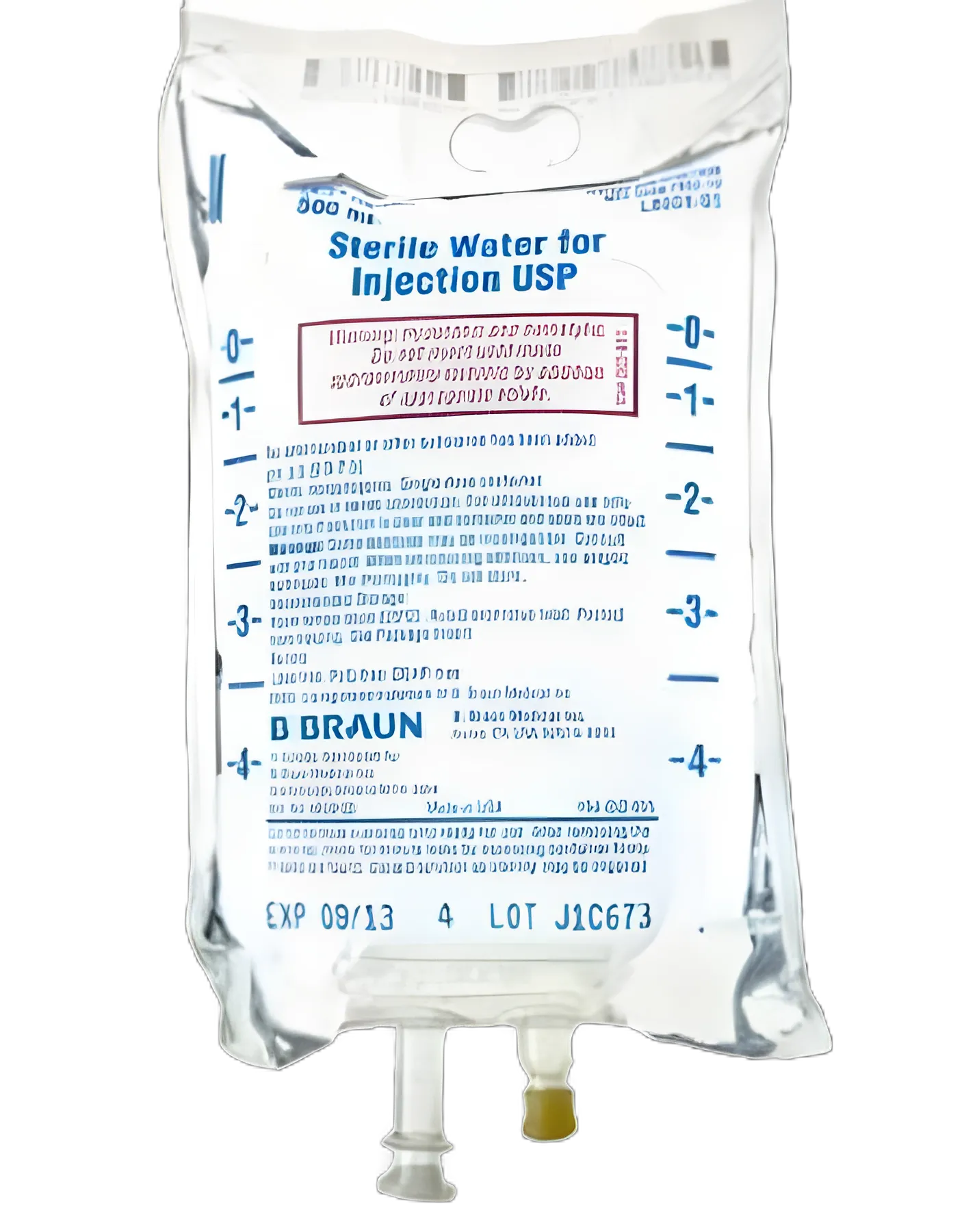 Diluent Sterile Water for Injection, Preservative Free IV Solution Flexible Bag 500 mL