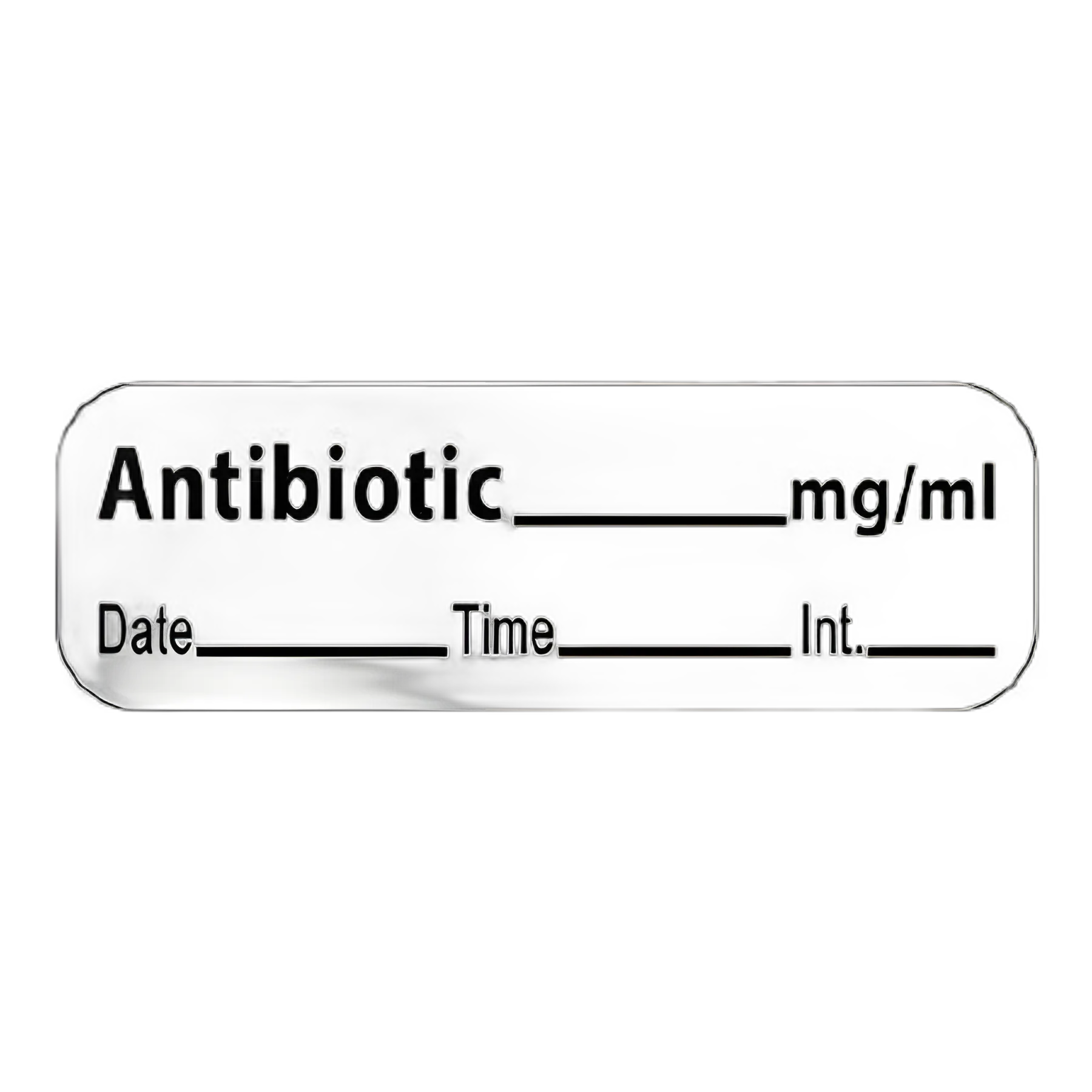 Drug Label PDC® Anesthesia Label Antibiotic_mg/ml Date_Time_Int_ White 1/2 X 1-1/2 Inch