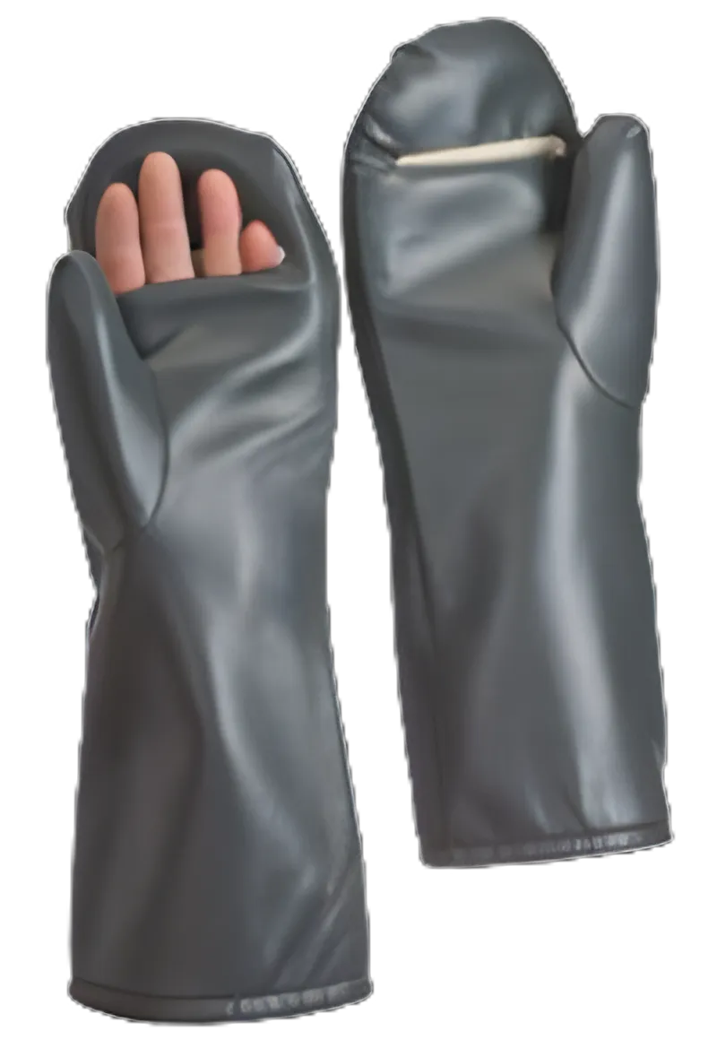 Radiation Reducing Glove Superflex One Size Fits Most NonSterile Lead / Naugahyde Extended Cuff Length Smooth Brown Not Chemo Approved - 12422