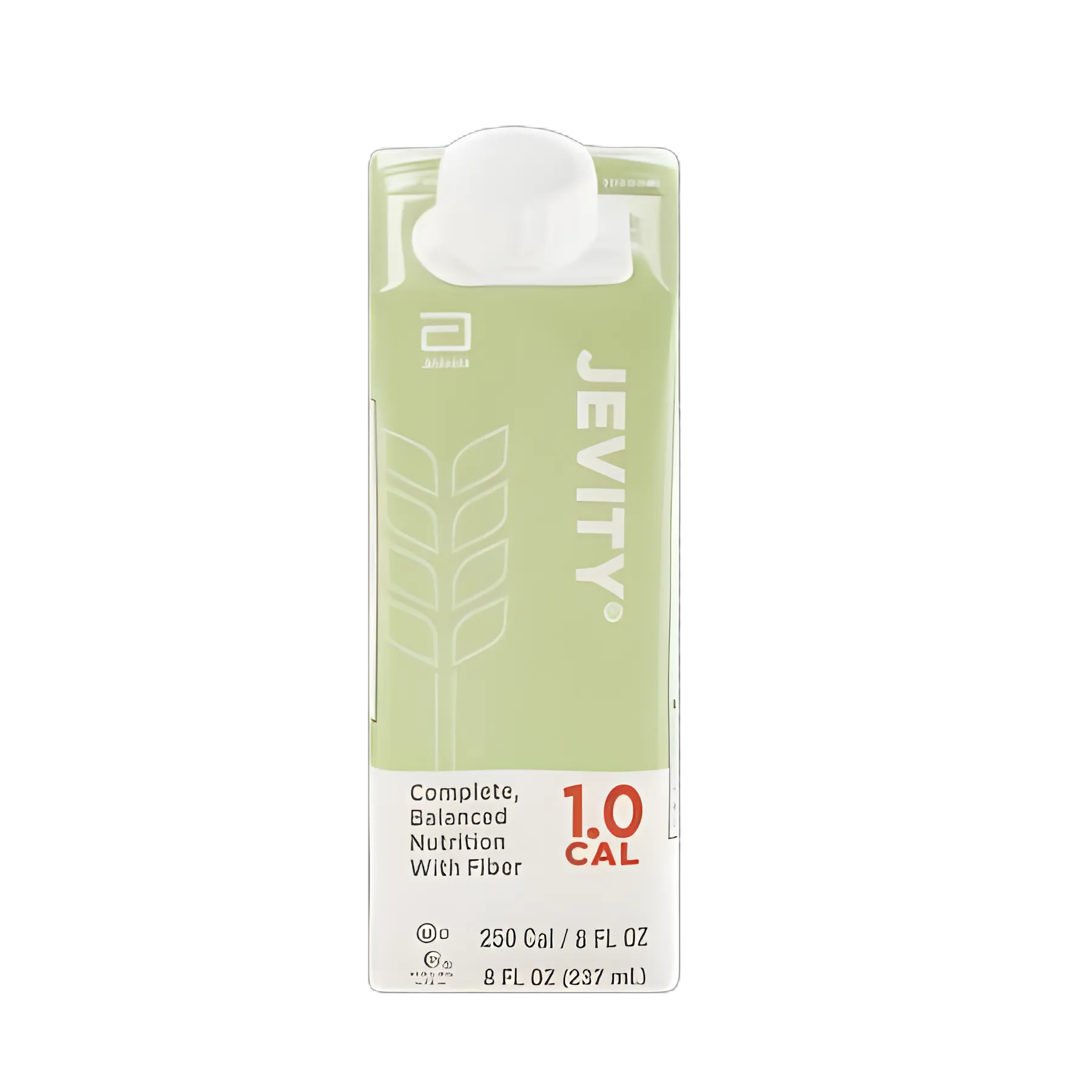 Jevity 1.0 Cal with Fiber Tube Feeding Formula - Unflavored, 8 oz. Reclosable Carton