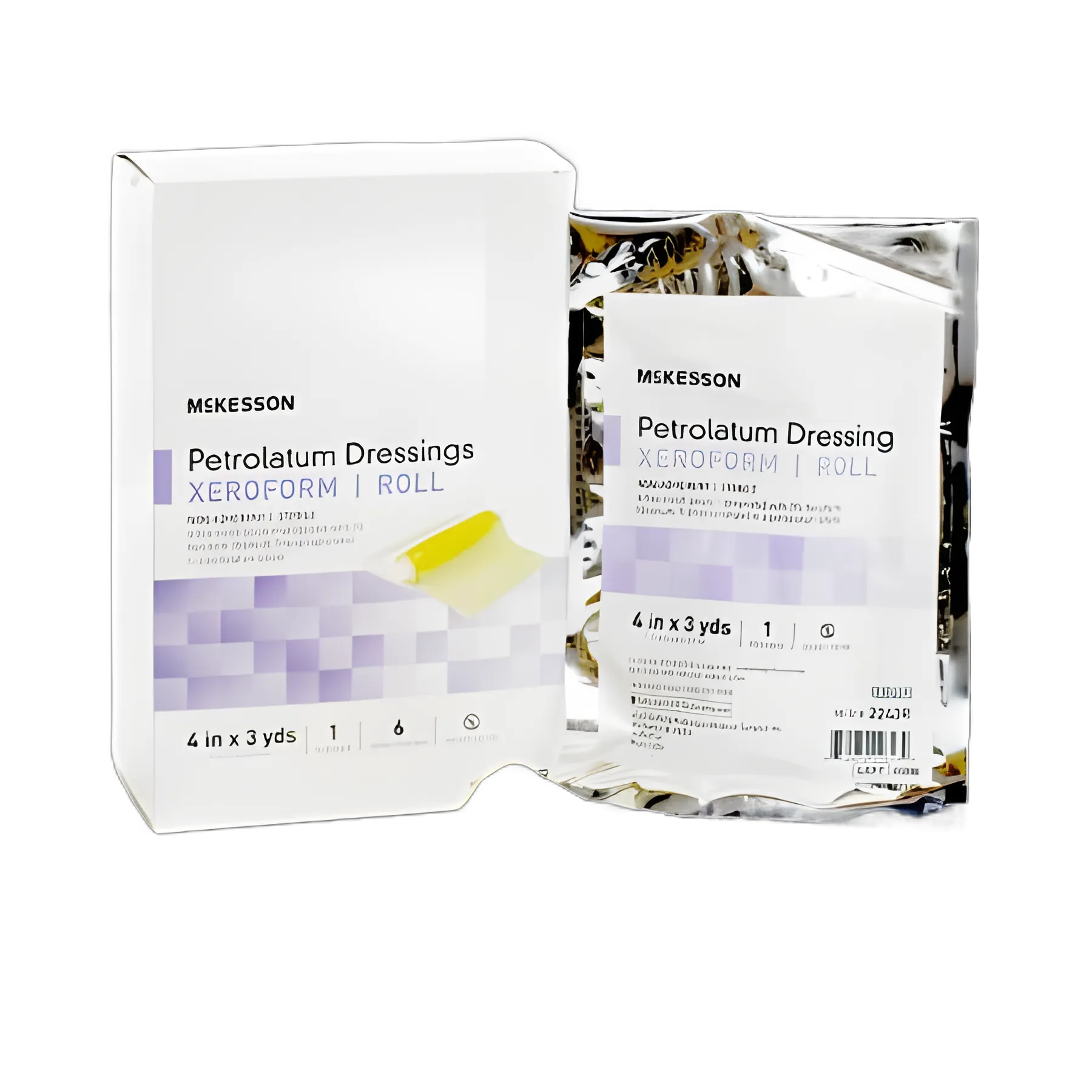 Xeroform Petrolatum Impregnated Dressing McKesson 4x3 Yards Sterile Roll