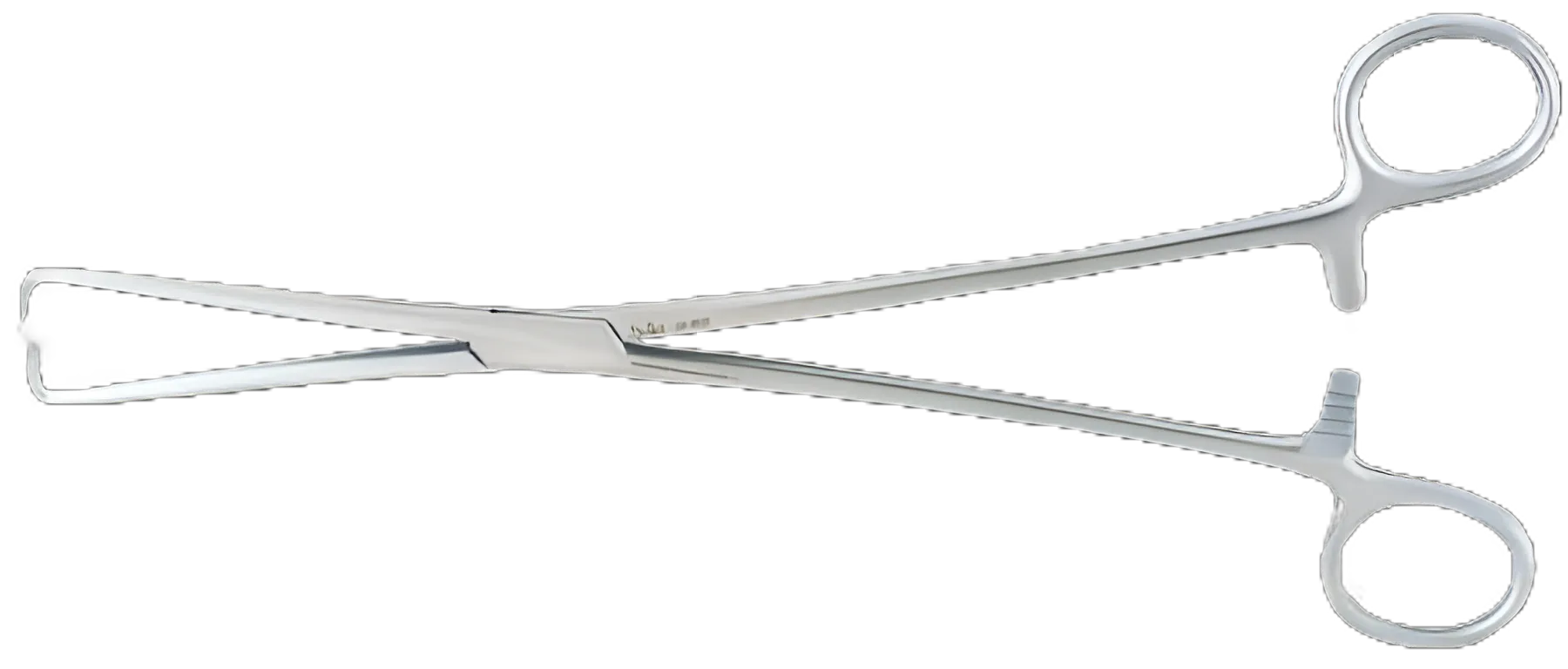 Uterine Tenaculum Forceps Miltex® Schroeder-Braun 9-3/4 Inch Length OR Grade German Stainless Steel NonSterile Ratchet Lock Finger Ring Handle Straight Pointed Tip