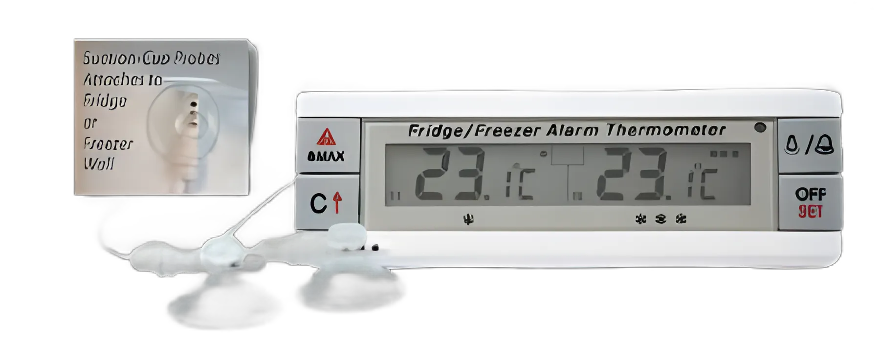 NIST Compliant Digital Thermometer with Dual Bottle Probes and Alarm - Thermco