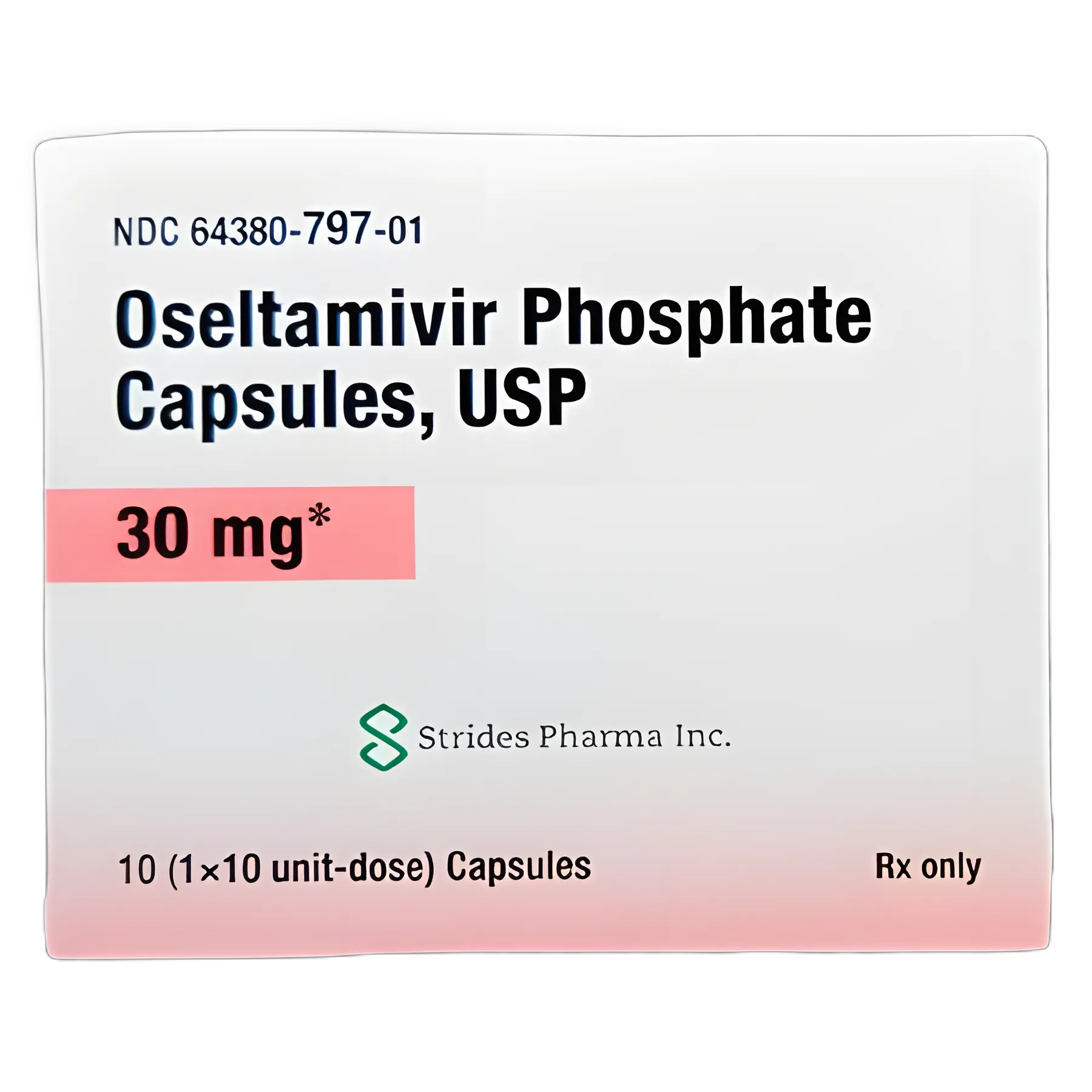 Oseltamivir Phosphate 30 mg Capsules - Flu Treatment & Prevention - 10 Pack