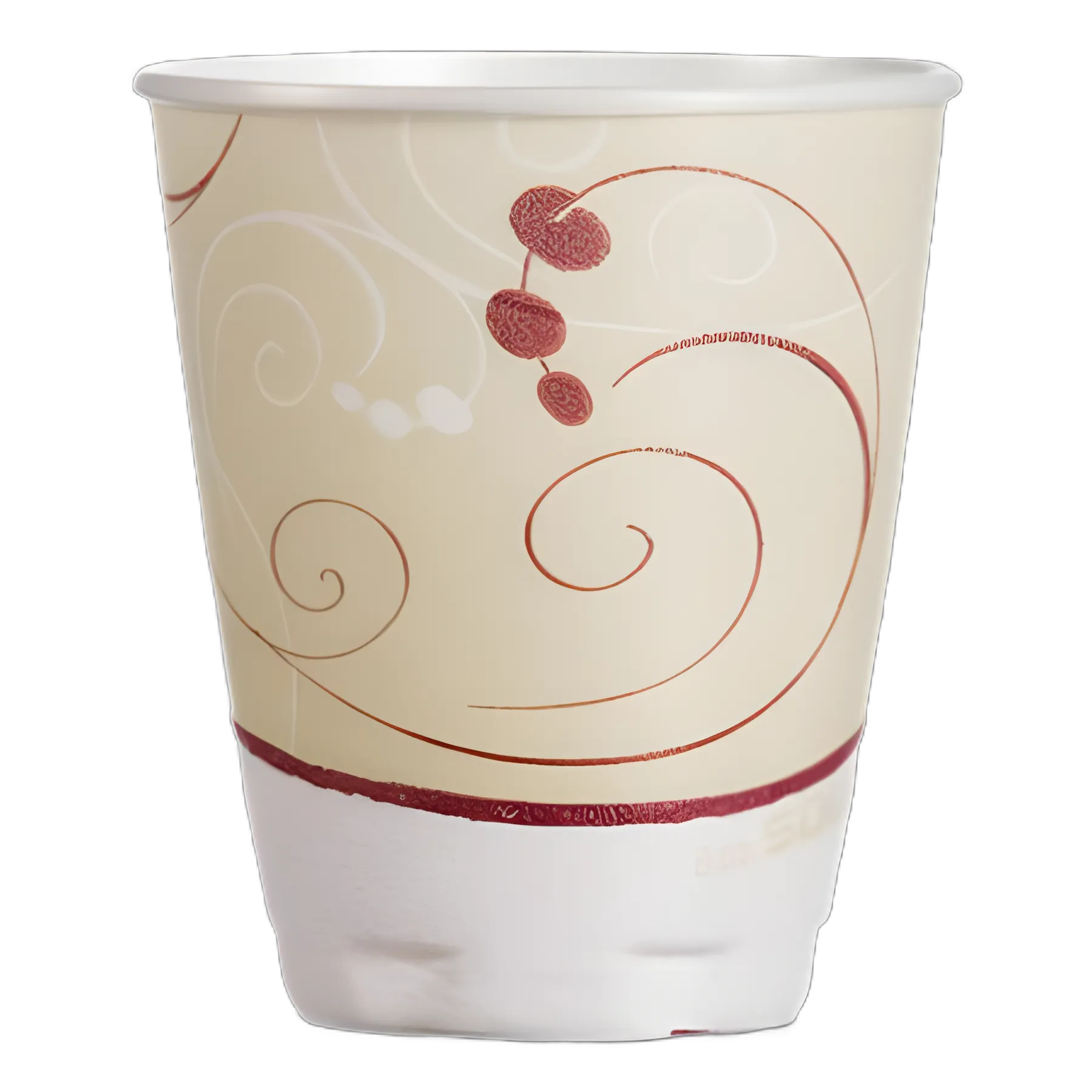 Trophy Plus Dual Temperature Insulated Cups in Symphony Design, 8 oz, Beige, 100/Pack