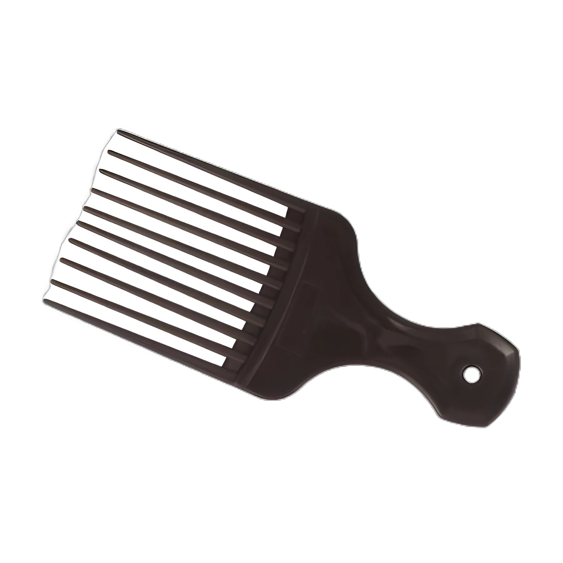 Dynarex Hair Pick with Rounded Tines - Black Plastic for Scalp Care