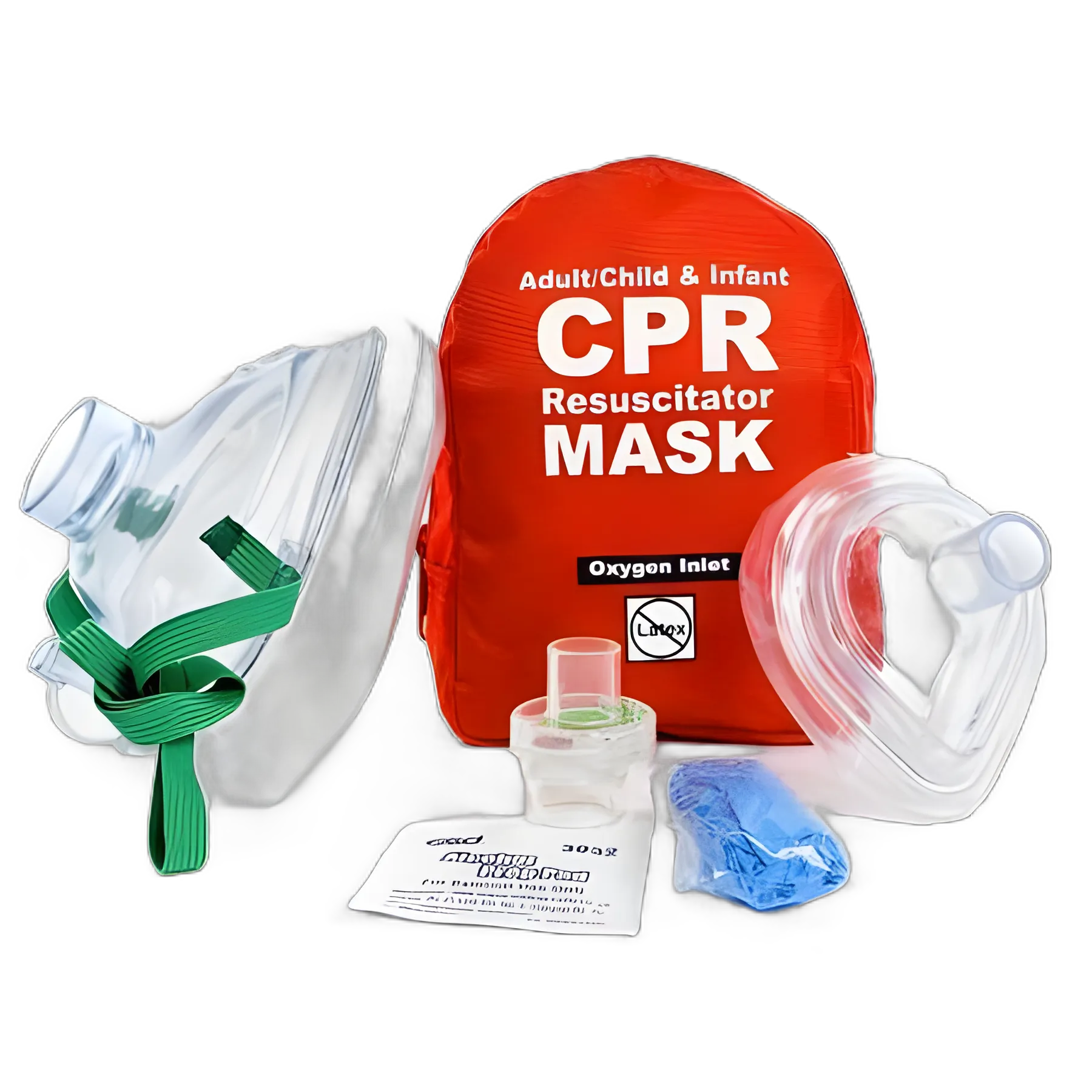 CPR Mask with One-Way Valve and Case for Emergency and First Aid