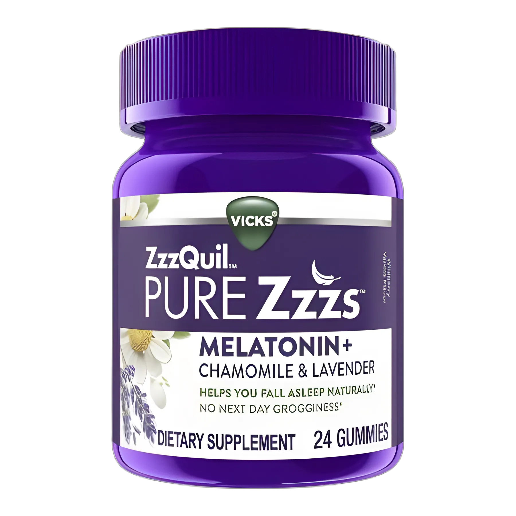 ZzzQuil PURE Zzzs™ Sleep Aid Gummies - 24 Count with Natural Botanical Blend