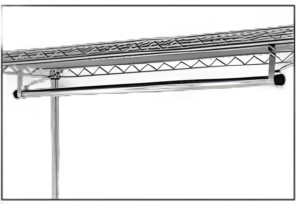 Garment Hanger Tube 24 Inch W Shelf