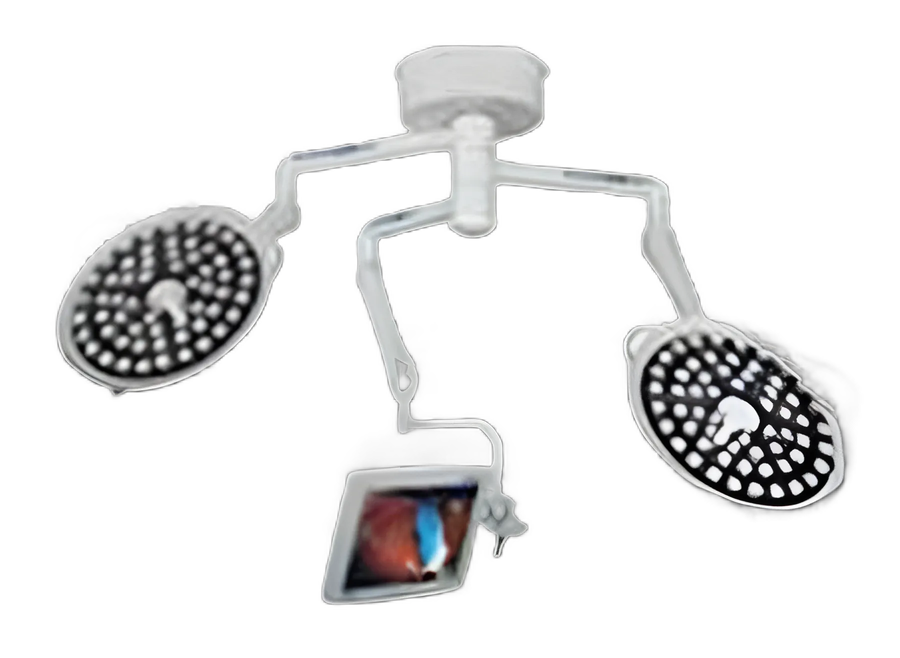 System Two Dual Ceiling Mount Surgical Light System with Monitor LED 240W - XLDS-S23MA