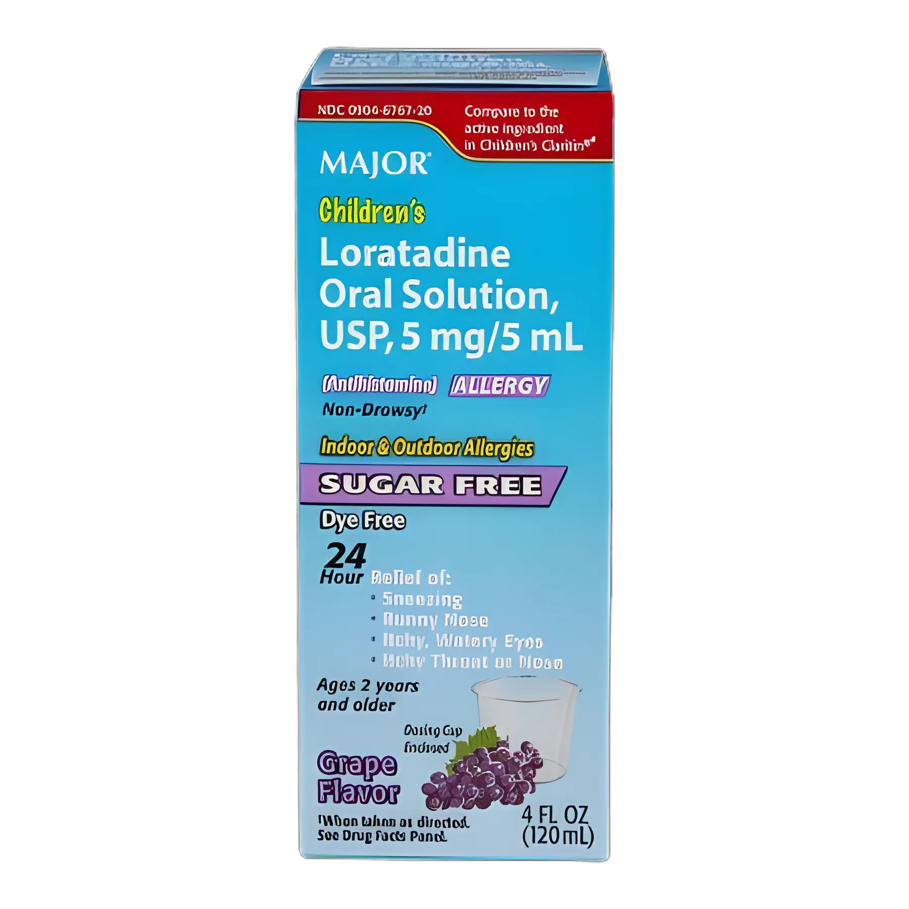 Allergy Relief Oral Solution 5mg/5mL - Major Pharmaceuticals 4oz Bottle