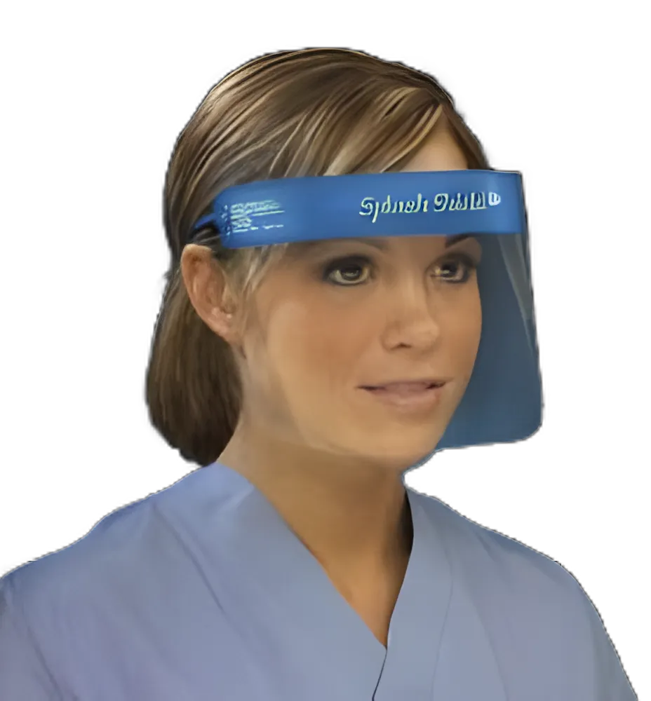 Face Shield Kit Splash Shield lite One Size Fits Most Half Length Anti-fog Disposable NonSterile