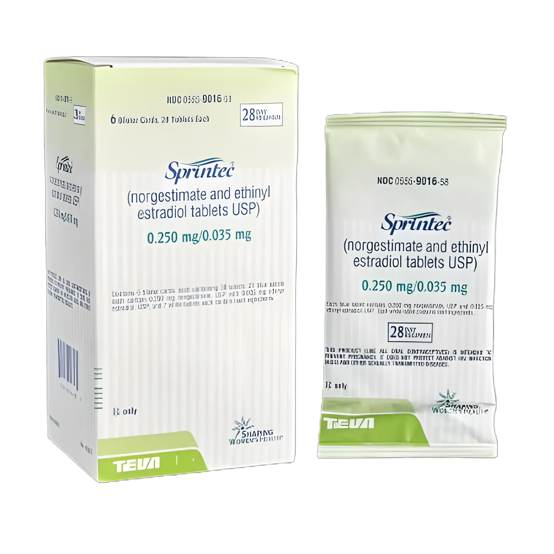 Sprintec Norgestimate / Ethinyl Estradiol 0.25 mg - 0.035 mg Tablet Blister Pack 168 Tablets