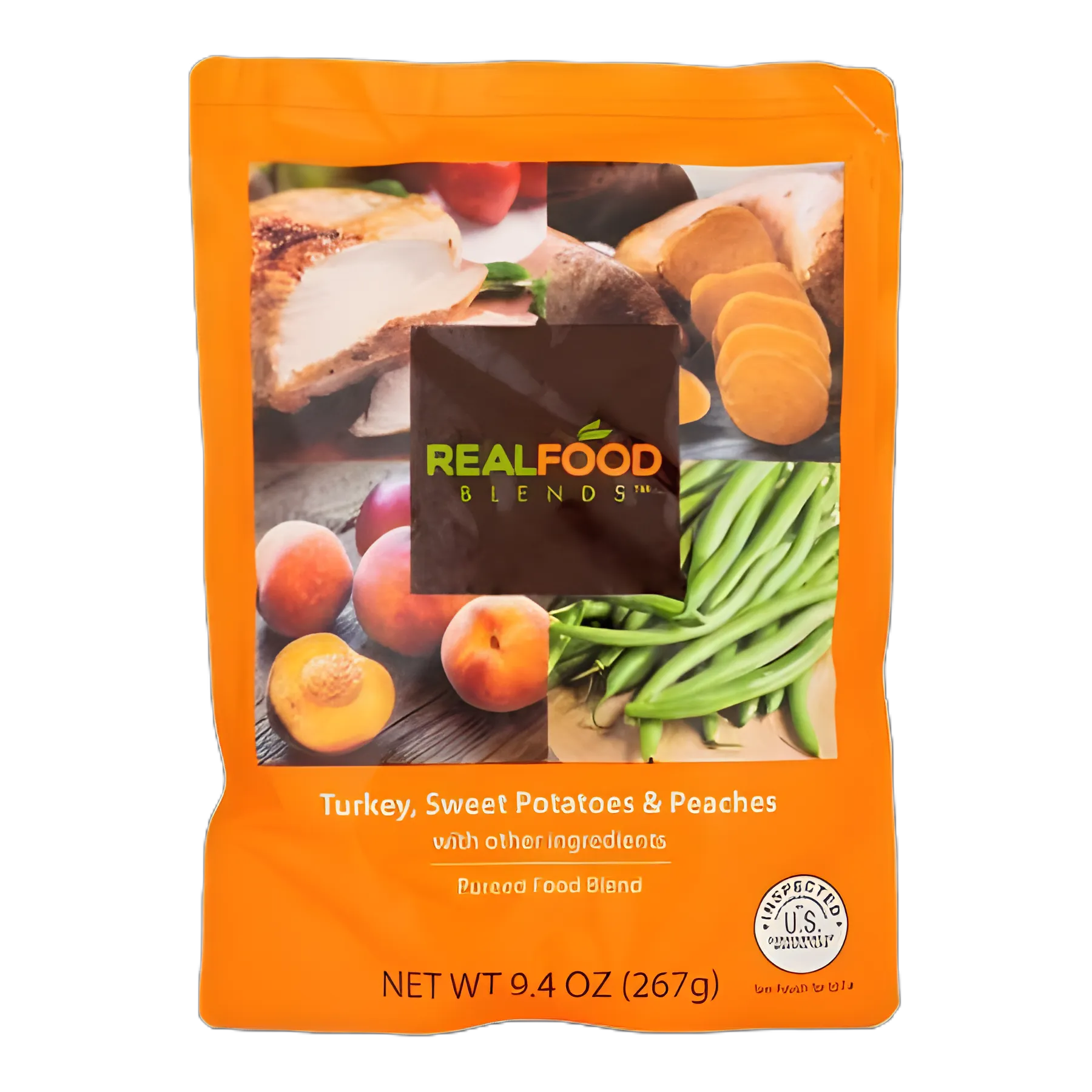 Real Food Blends® Turkey, Sweet Potatoes & Peaches Tube Feeding Formula - 9.4 oz Pouch