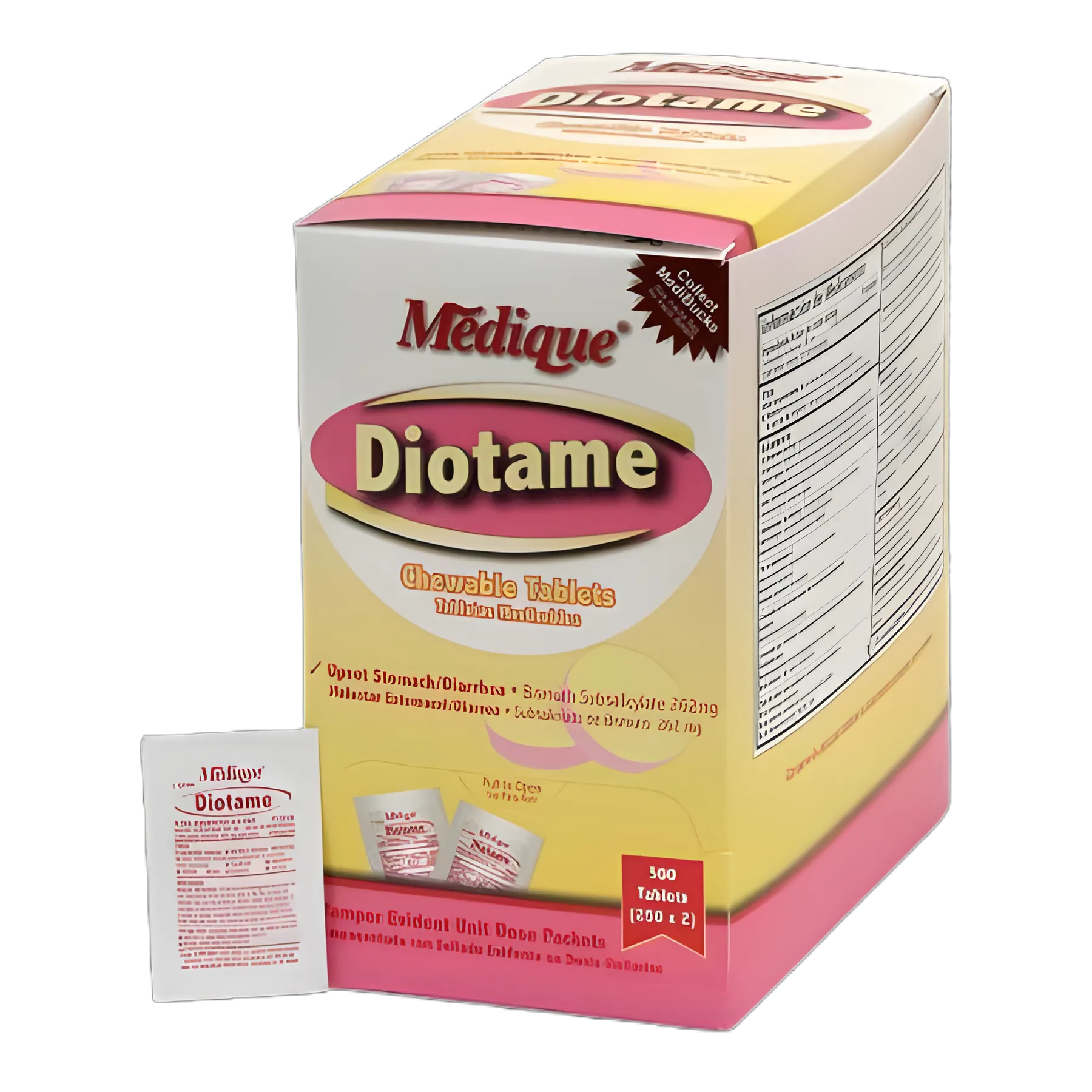 Anti-Diarrheal Diotame® 262 mg Strength Chewable Tablet 500 per Box