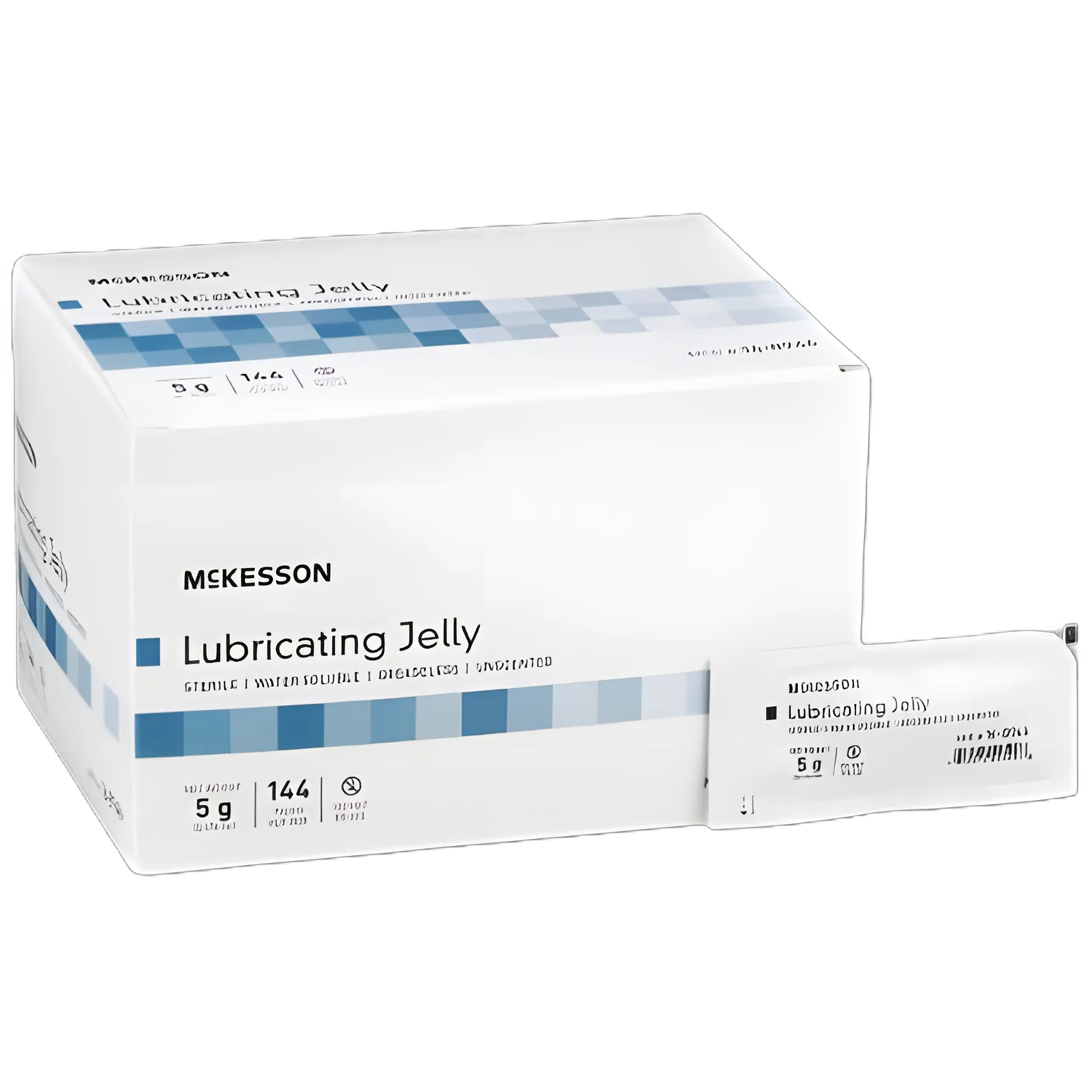 McKesson Sterile Lubricating Jelly, 5g Individual Packet - Medical Grade