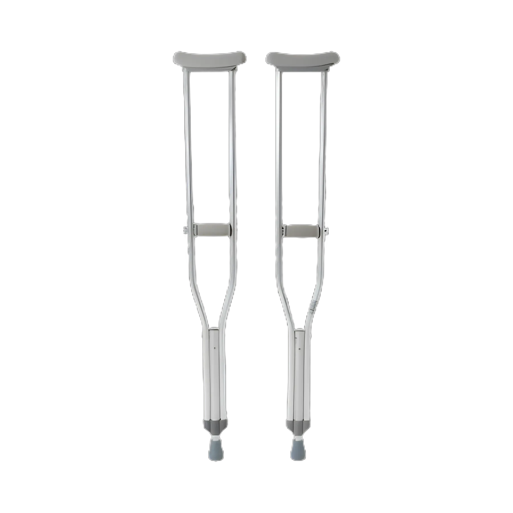 McKesson Aluminum Underarm Crutches for Adults - 350 lbs Capacity, Adjustable 45-53 Inch