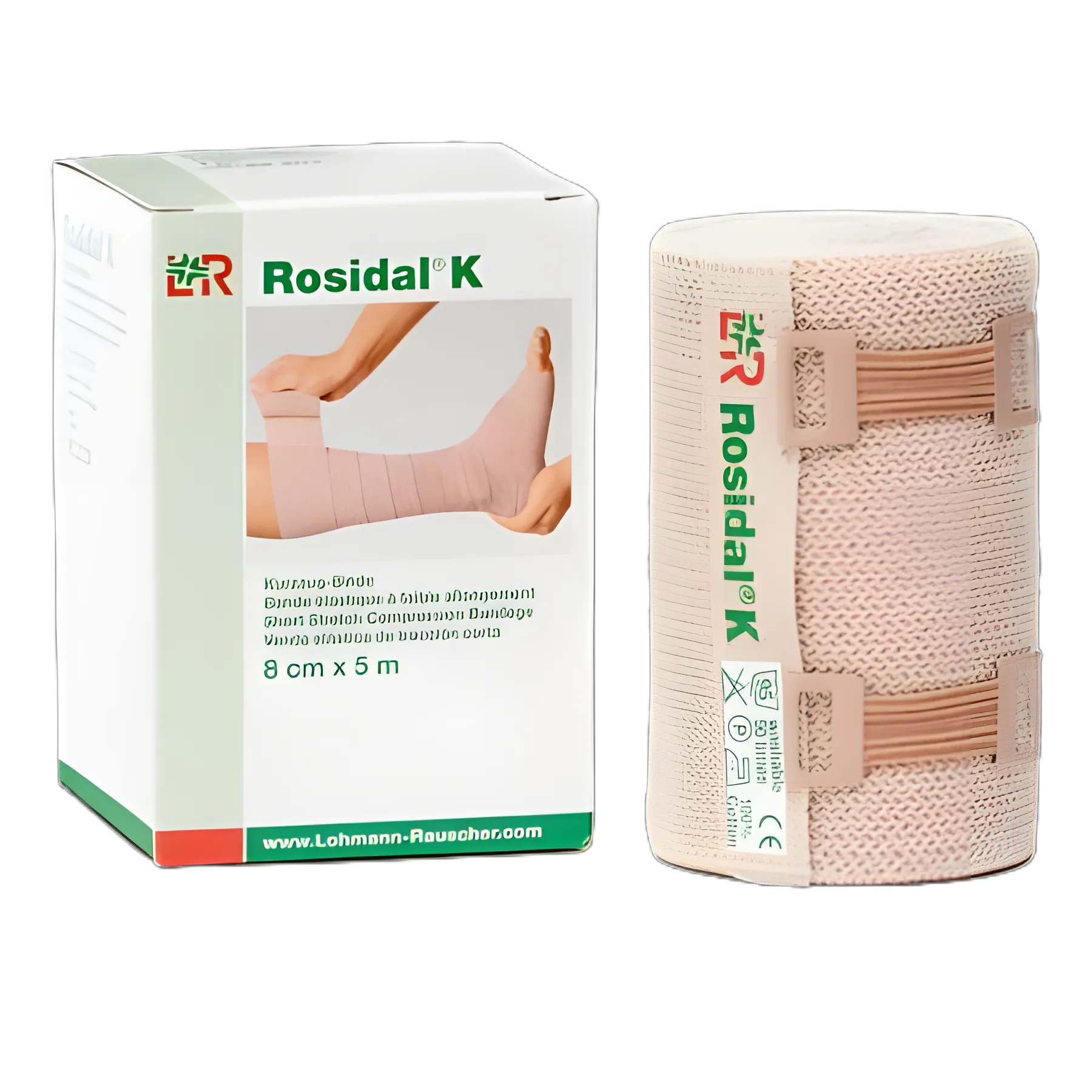 Rosidal K High Compression Bandage 3.2in x 5.5yd for Lymphedema & Venous Insufficiency