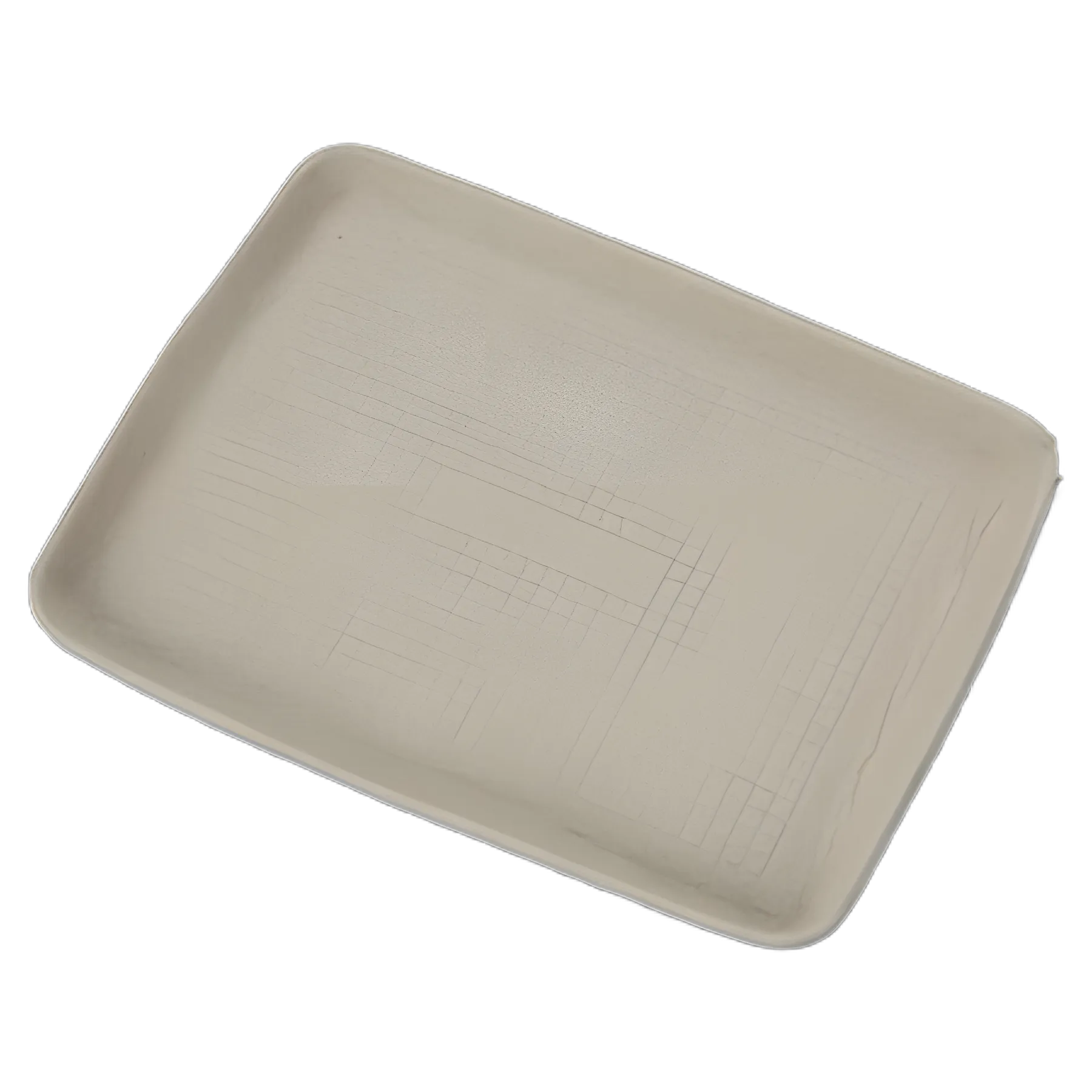 Chinet® StrongHolder Molded Fiber 1-Compartment Food Trays, 9x12x1, Beige, 250/Carton