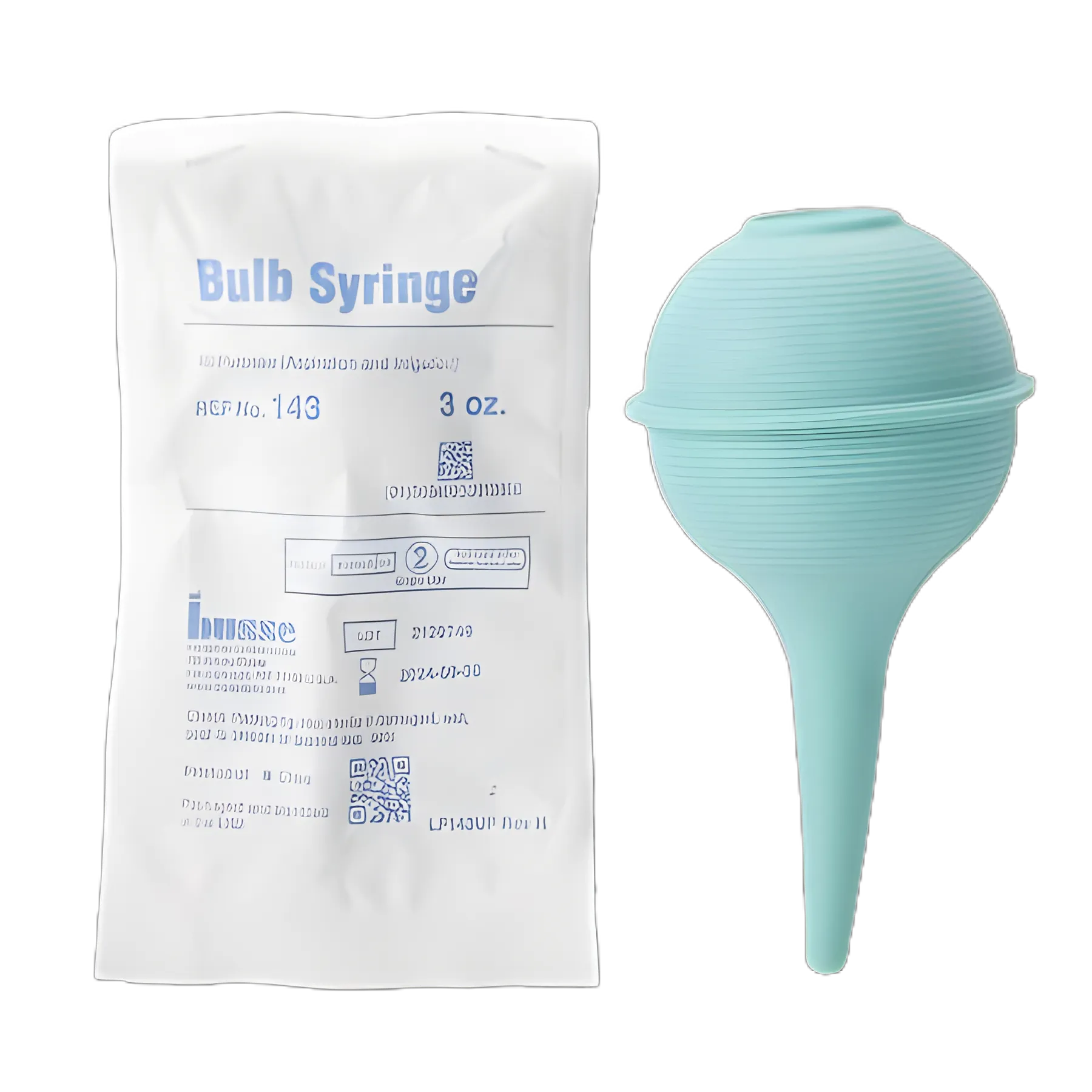 Ear / Ulcer Bulb Syringe PVC Pouch Sterile Disposable 3 oz.