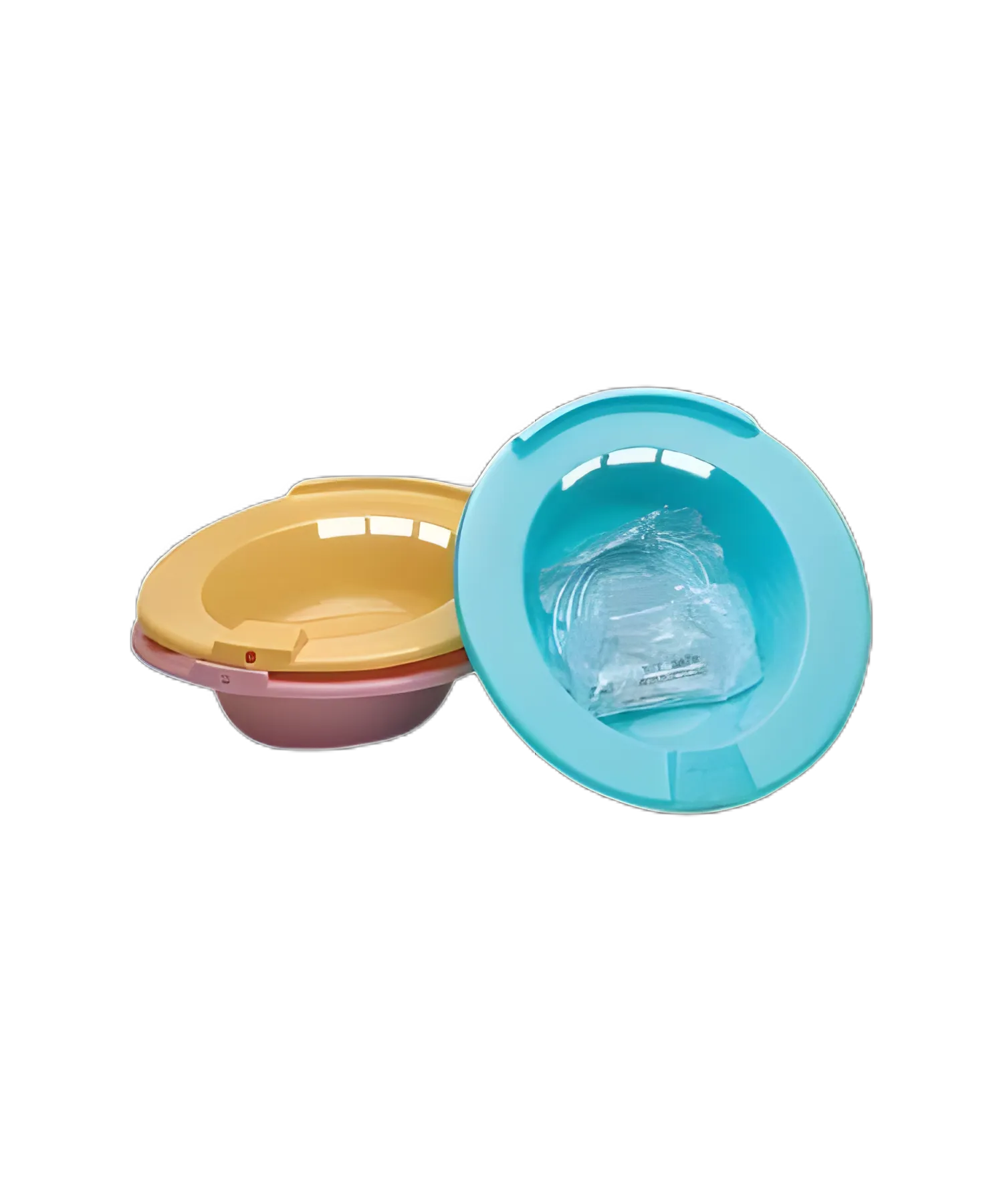 Sitz Bath Round Gold Polypropylene 2000 mL Bag Graduated, 500 mL Increments up to 2000 mL