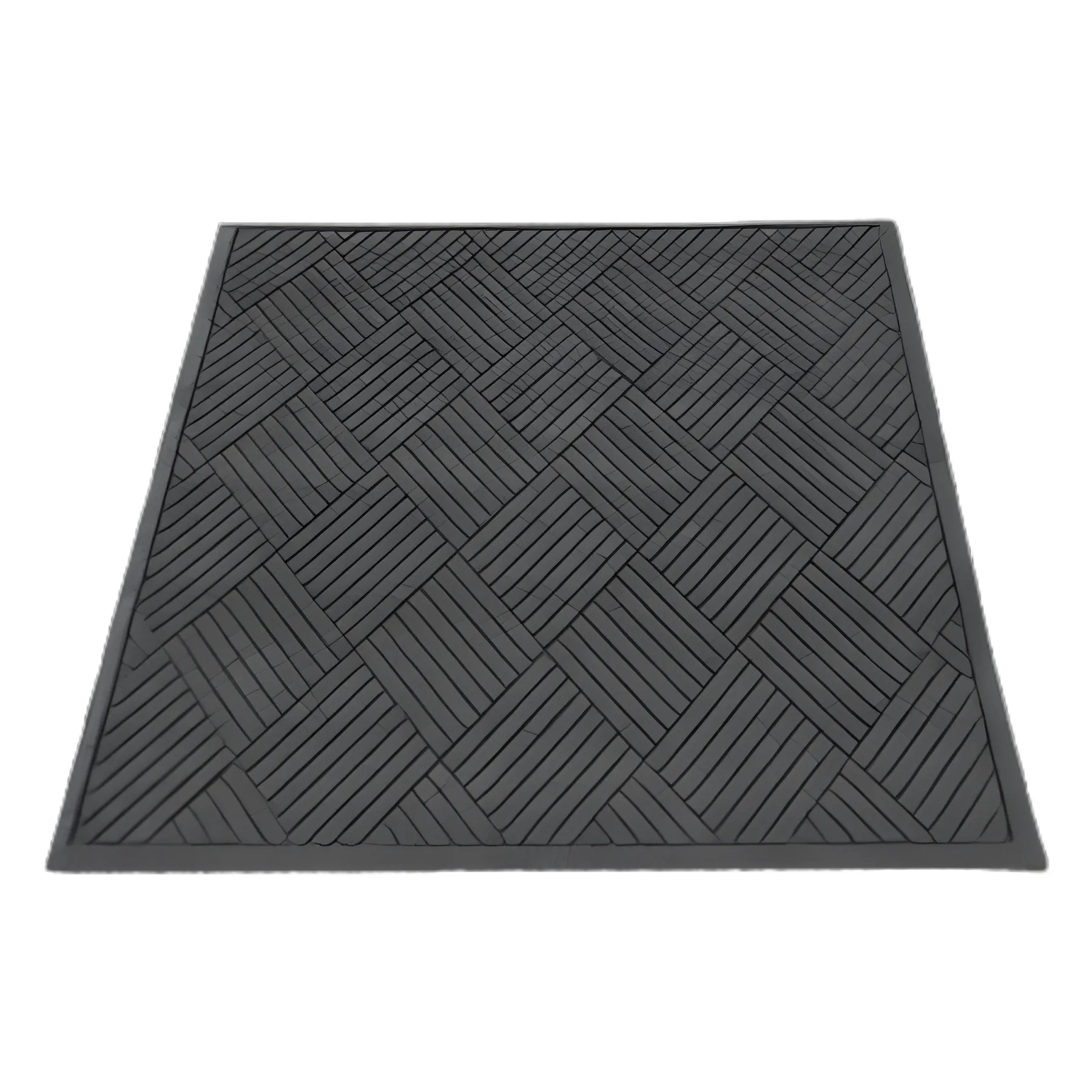 EcoGuard Diamond Floor Mat for Medical Facilities, Rectangular, 36 x 48, Charcoal