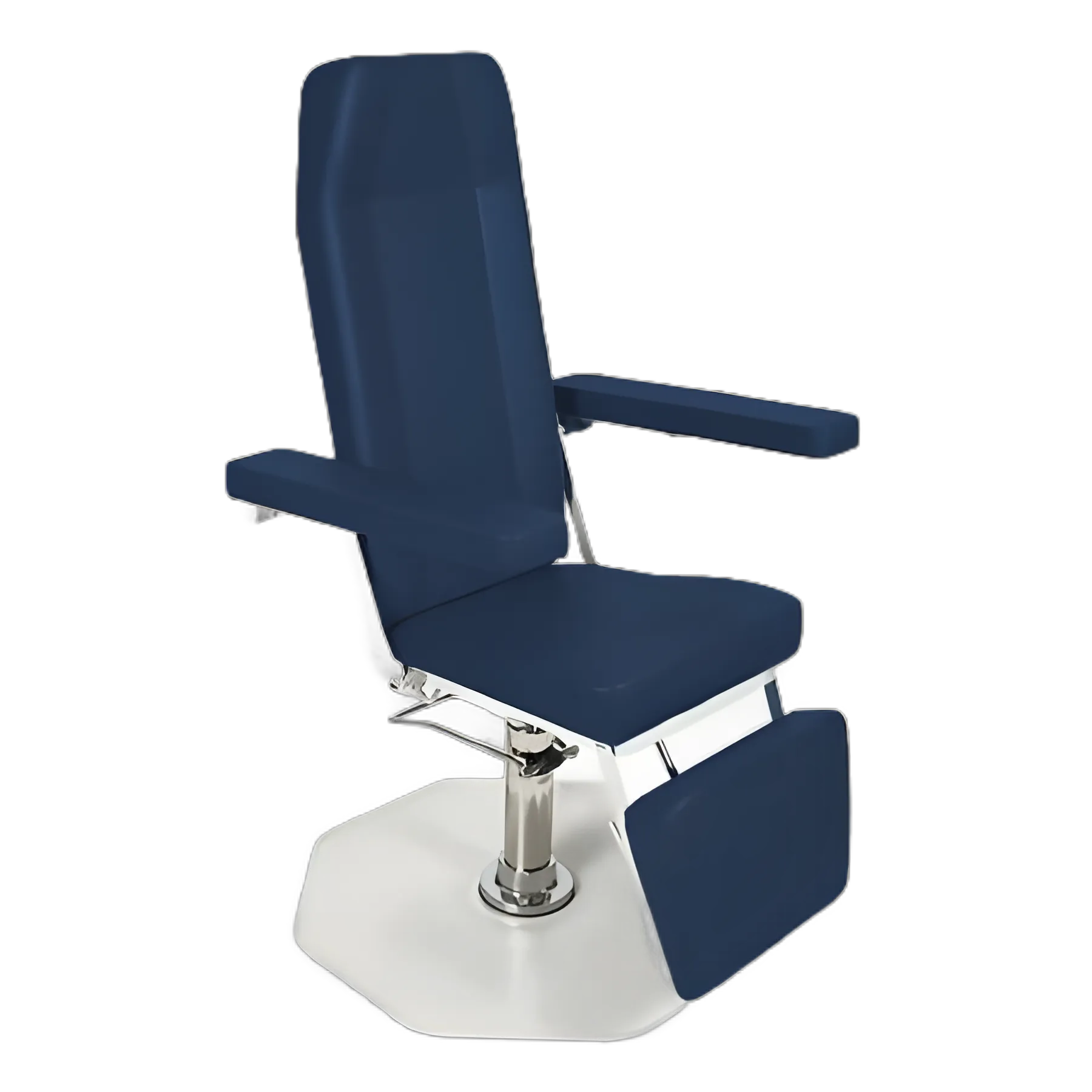 UMF Medical Blood Drawing Chair 8675 with Hinged Arms - Midnight Blue