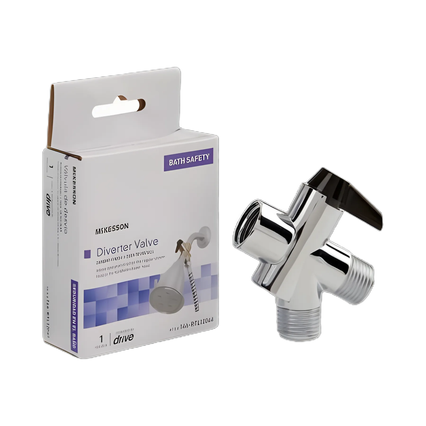 McKesson Diverter Valve for Handheld Shower Spray - Chrome-Plated Finish