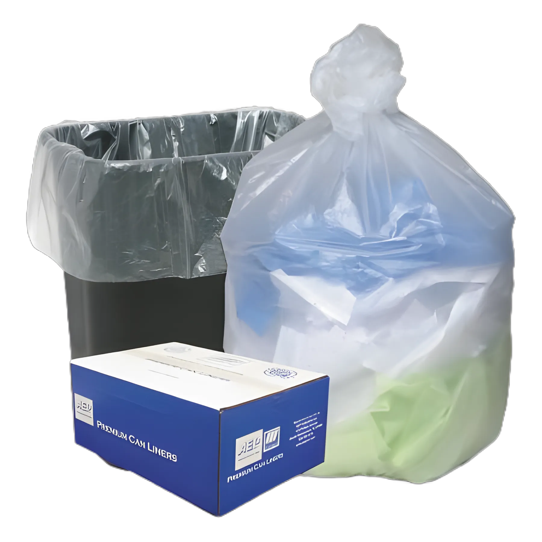 Ultra® Plus HDPE 16-Gallon Medical Trash Bags - 24x33 Inch, 8 Micron, Star Seal
