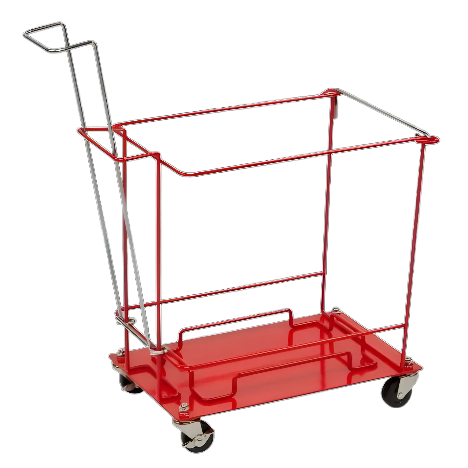 Sharps Container Floor Cart / Trolley SharpSafety™ Wheeled Non-Locking